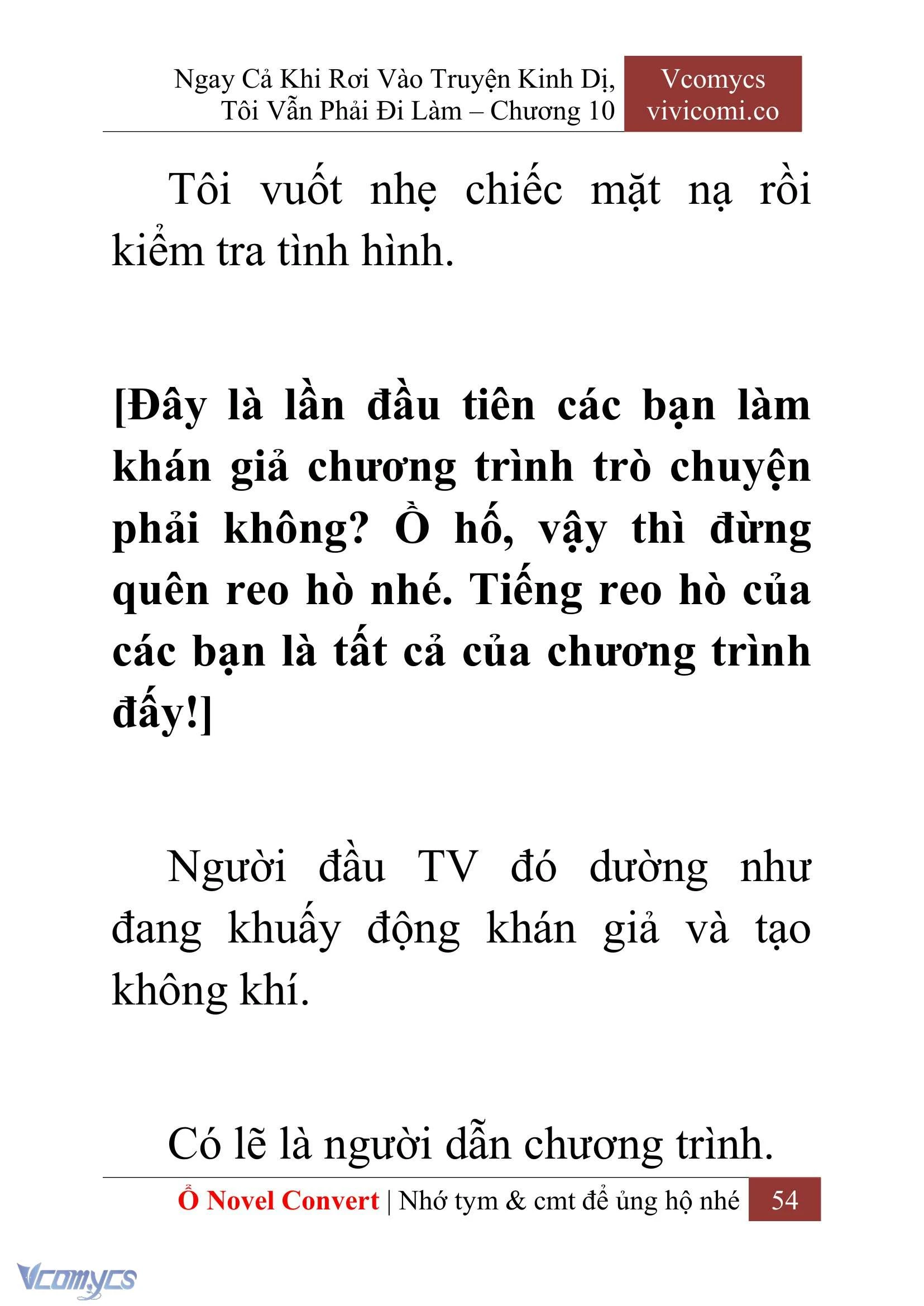 [Novel] Ngay Cả Khi Rơi Vào Truyện Kinh Dị, Tôi Vẫn Phải Đi Làm Chapter  10 - 56