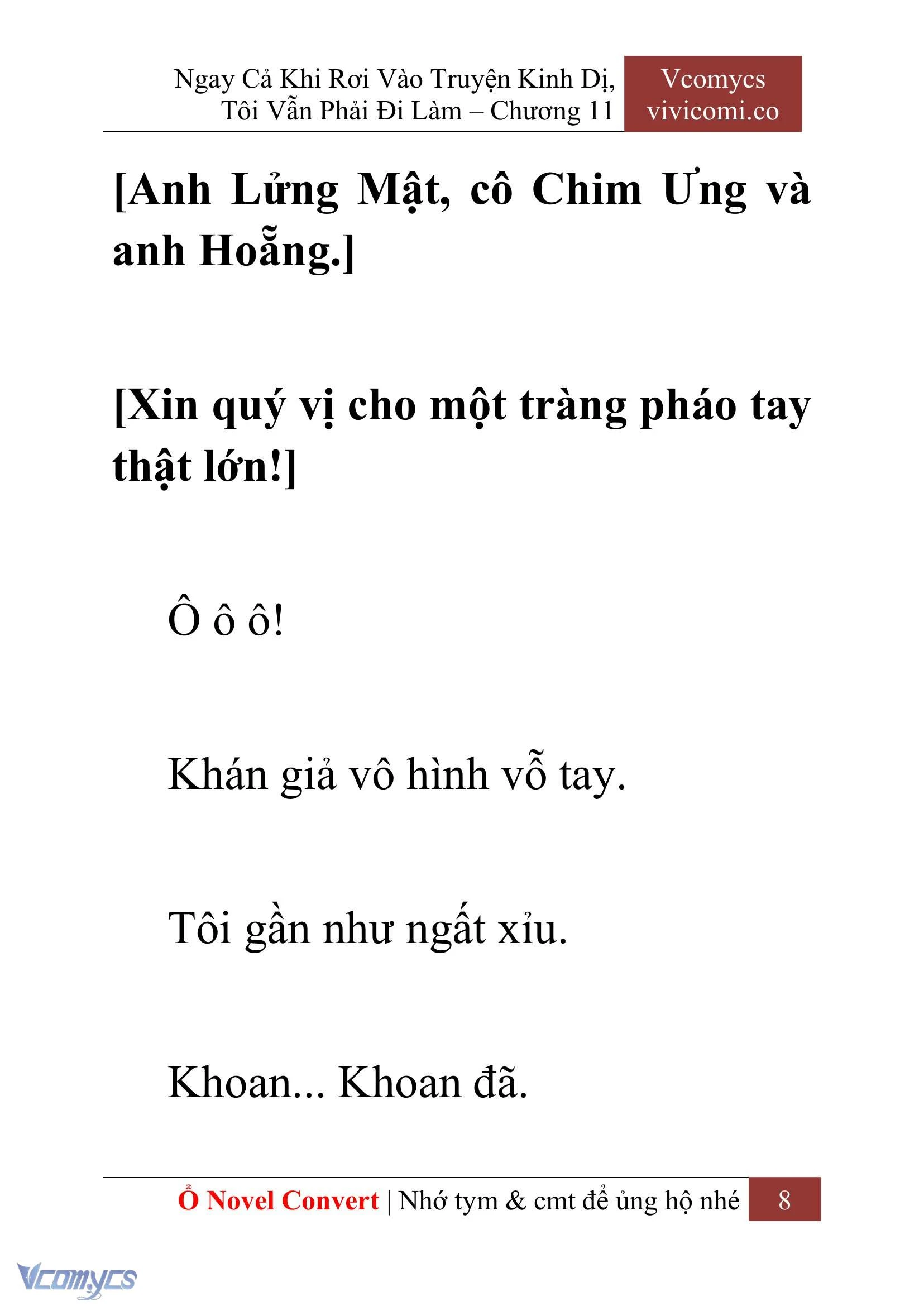 [Novel] Ngay Cả Khi Rơi Vào Truyện Kinh Dị, Tôi Vẫn Phải Đi Làm Chapter  11 - 10