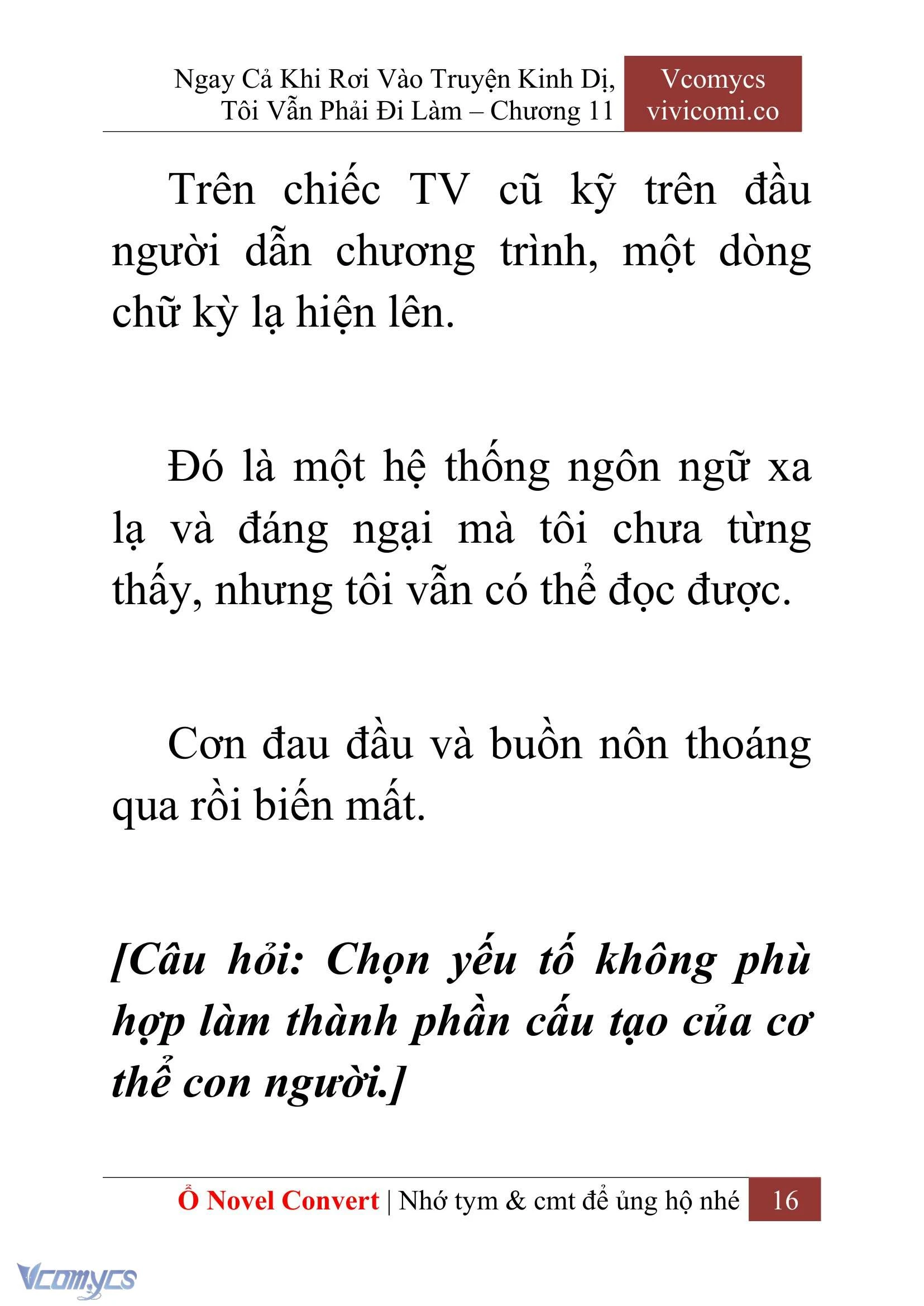 [Novel] Ngay Cả Khi Rơi Vào Truyện Kinh Dị, Tôi Vẫn Phải Đi Làm Chapter  11 - 18
