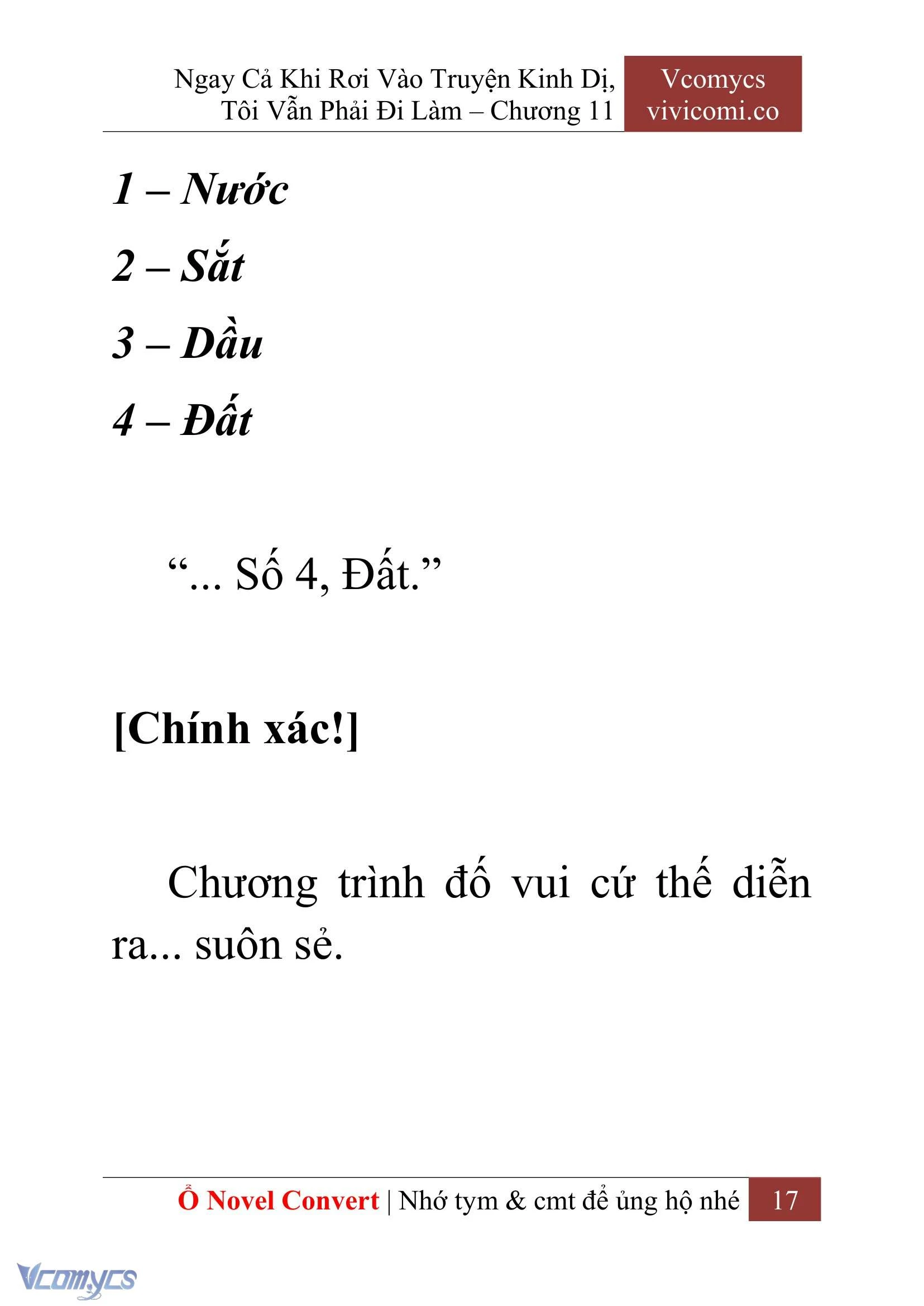 [Novel] Ngay Cả Khi Rơi Vào Truyện Kinh Dị, Tôi Vẫn Phải Đi Làm Chapter  11 - 19