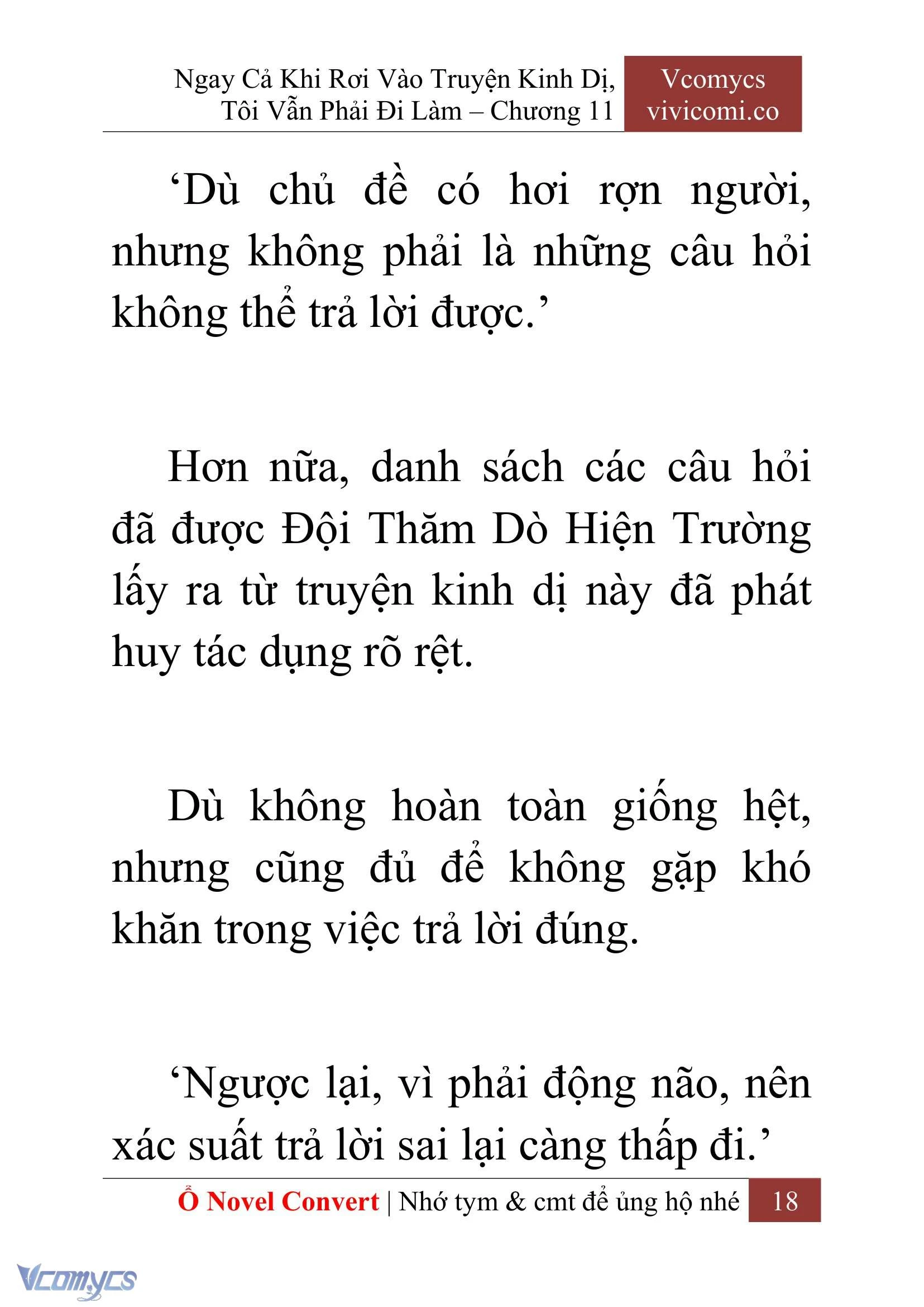 [Novel] Ngay Cả Khi Rơi Vào Truyện Kinh Dị, Tôi Vẫn Phải Đi Làm Chapter  11 - 20