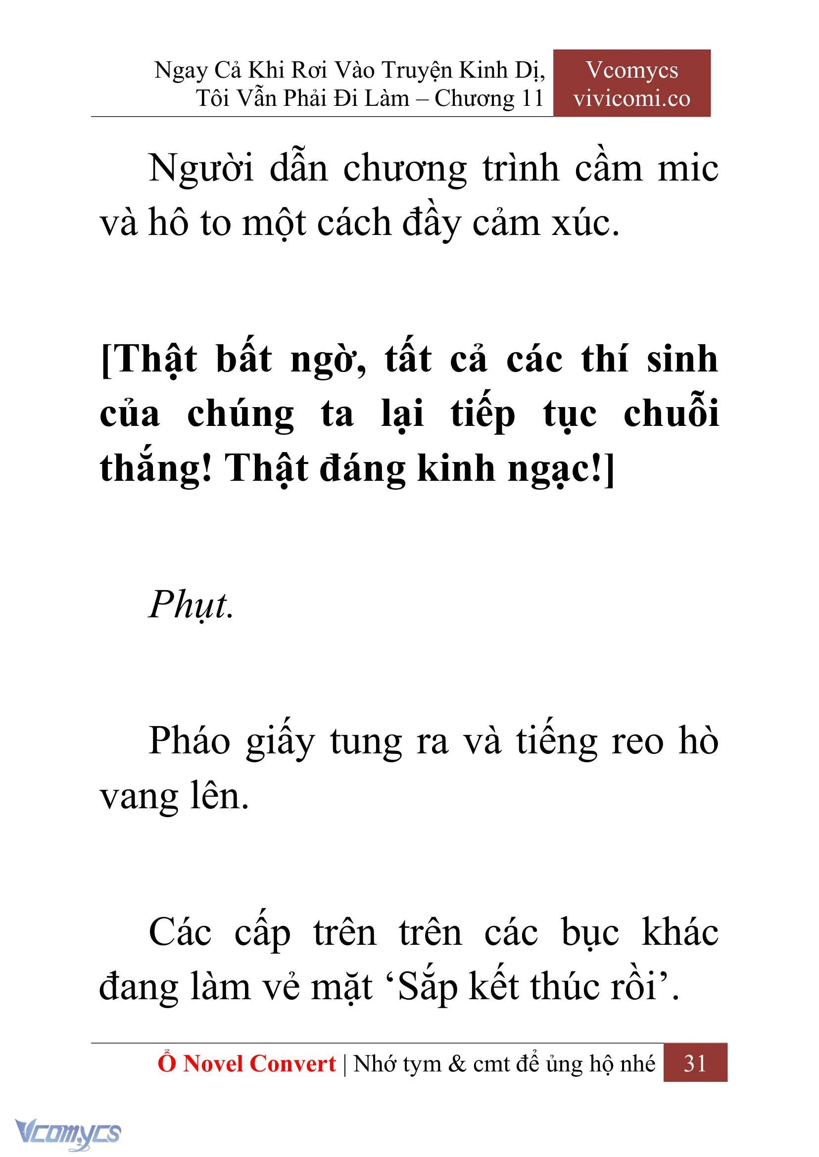 [Novel] Ngay Cả Khi Rơi Vào Truyện Kinh Dị, Tôi Vẫn Phải Đi Làm Chapter  11 - 33
