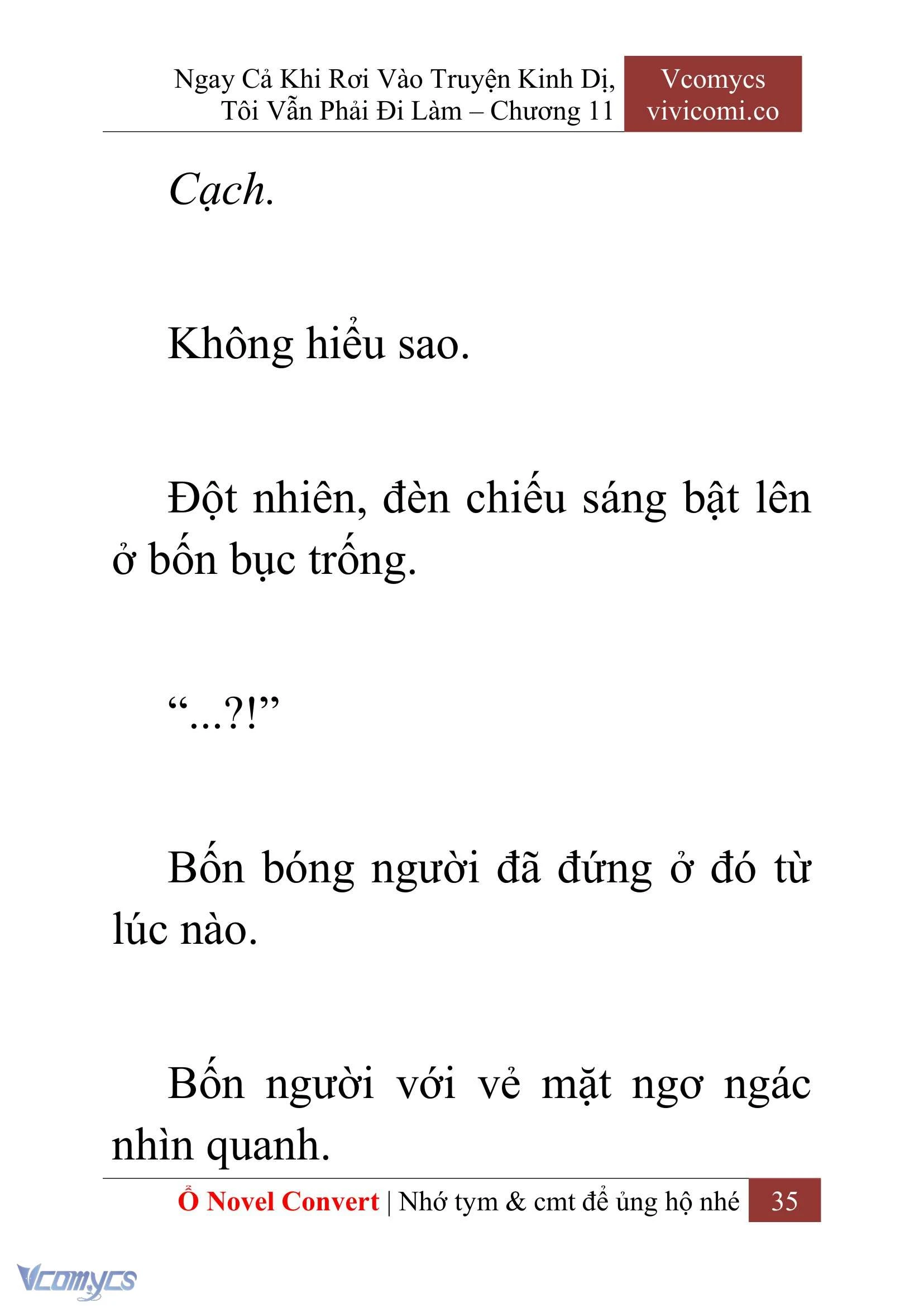 [Novel] Ngay Cả Khi Rơi Vào Truyện Kinh Dị, Tôi Vẫn Phải Đi Làm Chapter  11 - 37
