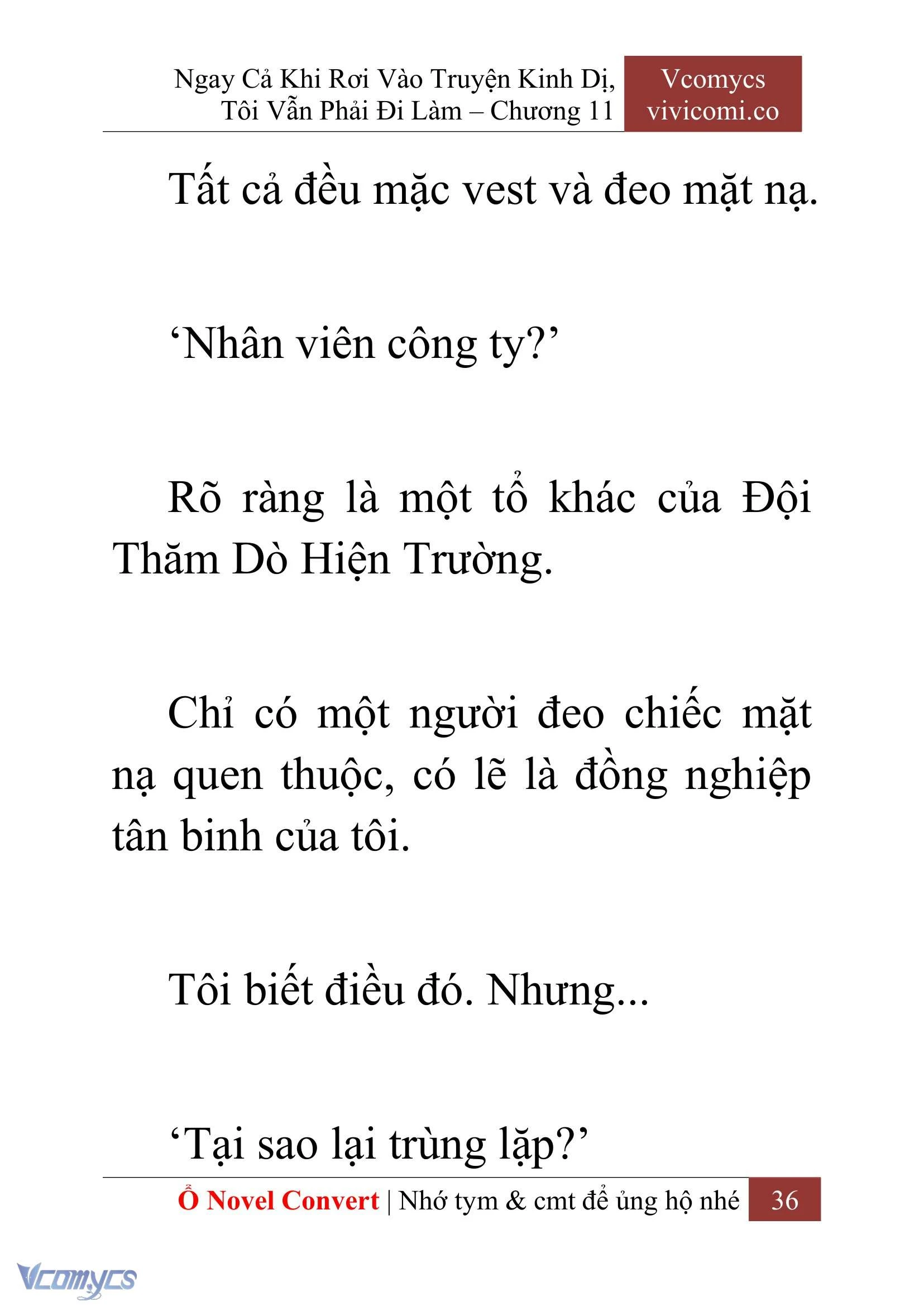 [Novel] Ngay Cả Khi Rơi Vào Truyện Kinh Dị, Tôi Vẫn Phải Đi Làm Chapter  11 - 38