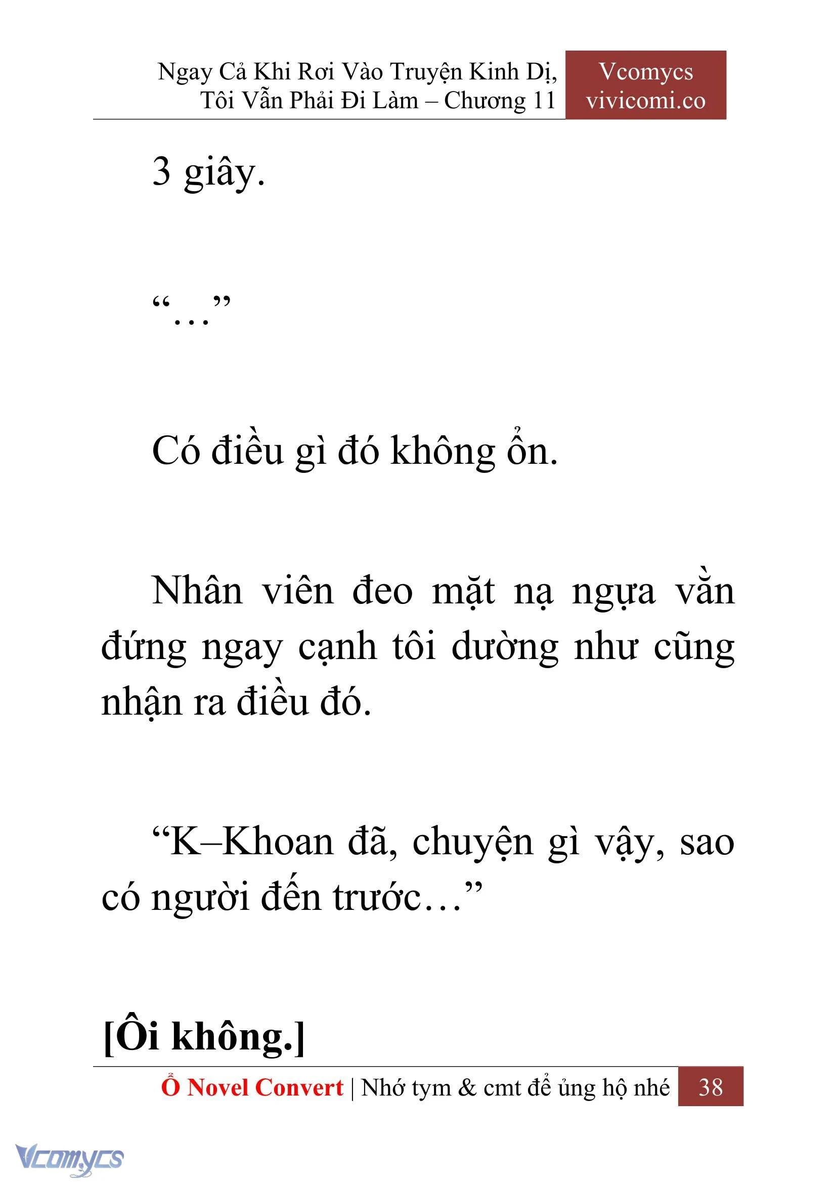 [Novel] Ngay Cả Khi Rơi Vào Truyện Kinh Dị, Tôi Vẫn Phải Đi Làm Chapter  11 - 40