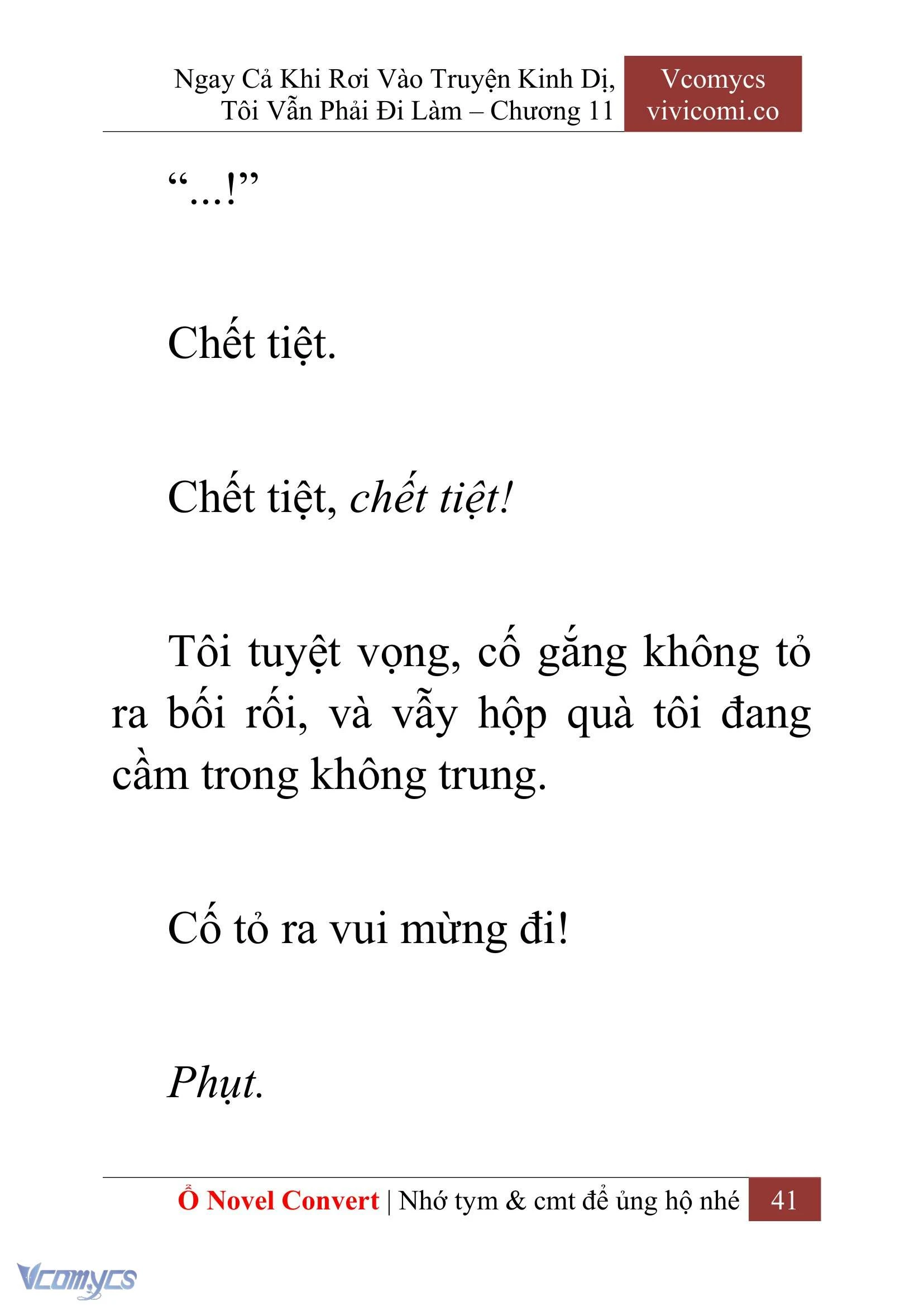 [Novel] Ngay Cả Khi Rơi Vào Truyện Kinh Dị, Tôi Vẫn Phải Đi Làm Chapter  11 - 43