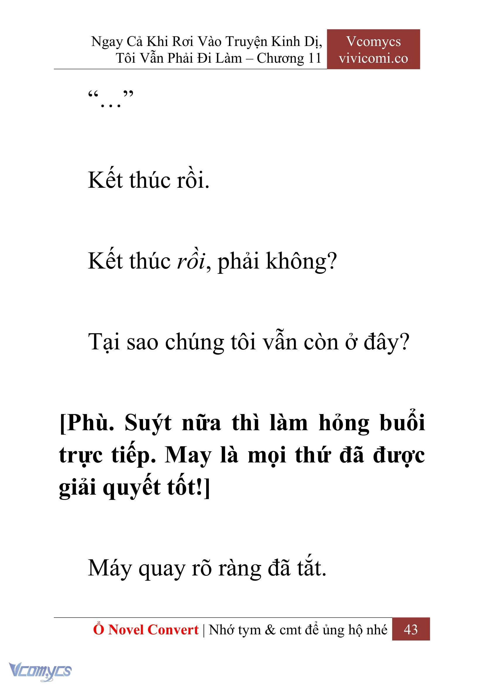 [Novel] Ngay Cả Khi Rơi Vào Truyện Kinh Dị, Tôi Vẫn Phải Đi Làm Chapter  11 - 45