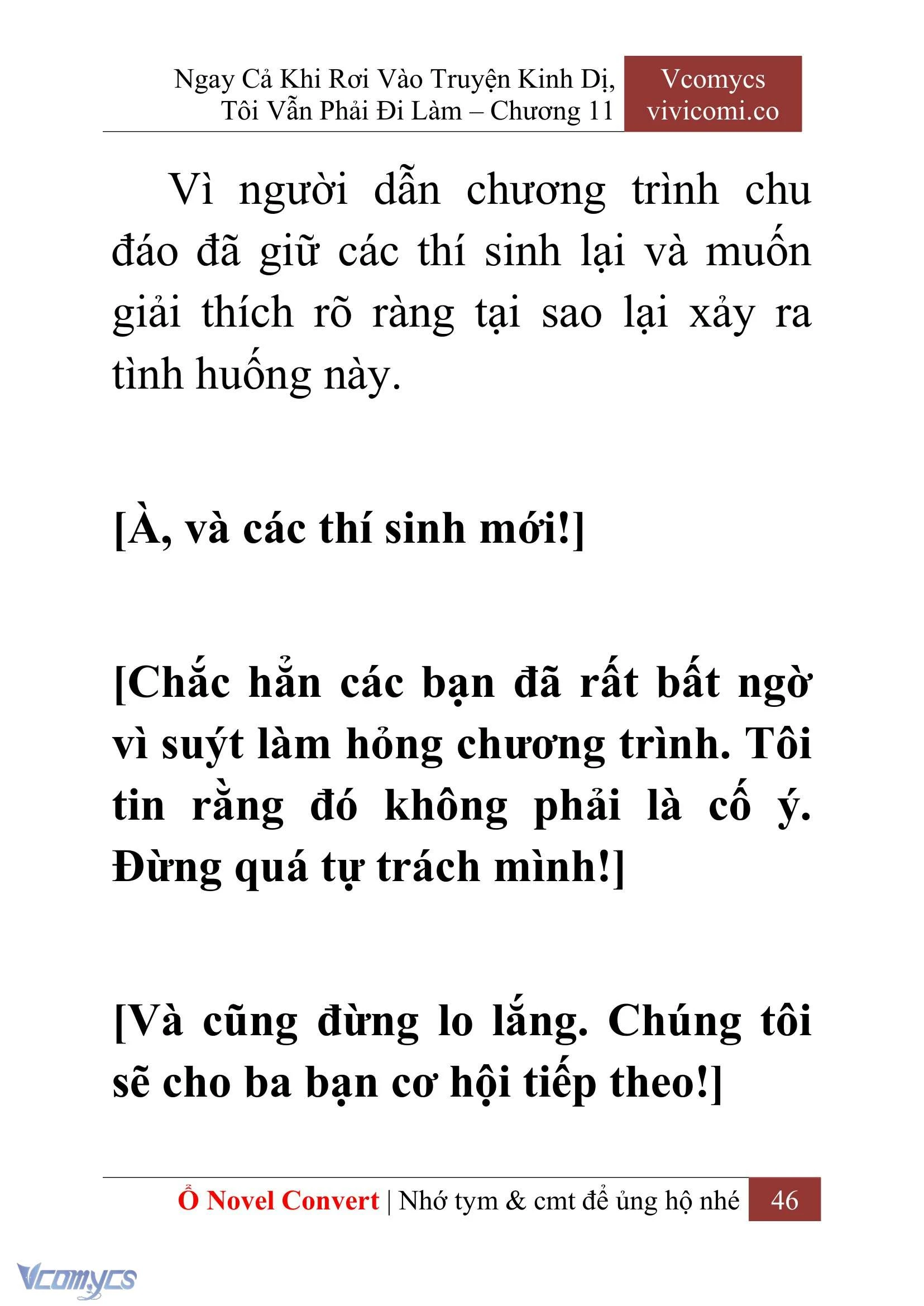 [Novel] Ngay Cả Khi Rơi Vào Truyện Kinh Dị, Tôi Vẫn Phải Đi Làm Chapter  11 - 48