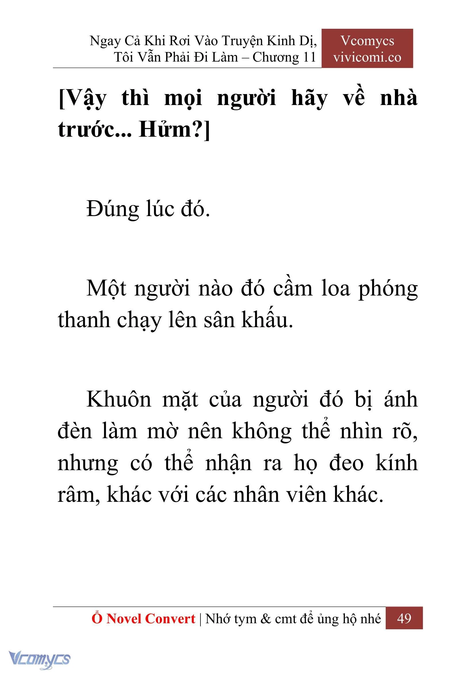 [Novel] Ngay Cả Khi Rơi Vào Truyện Kinh Dị, Tôi Vẫn Phải Đi Làm Chapter  11 - 51
