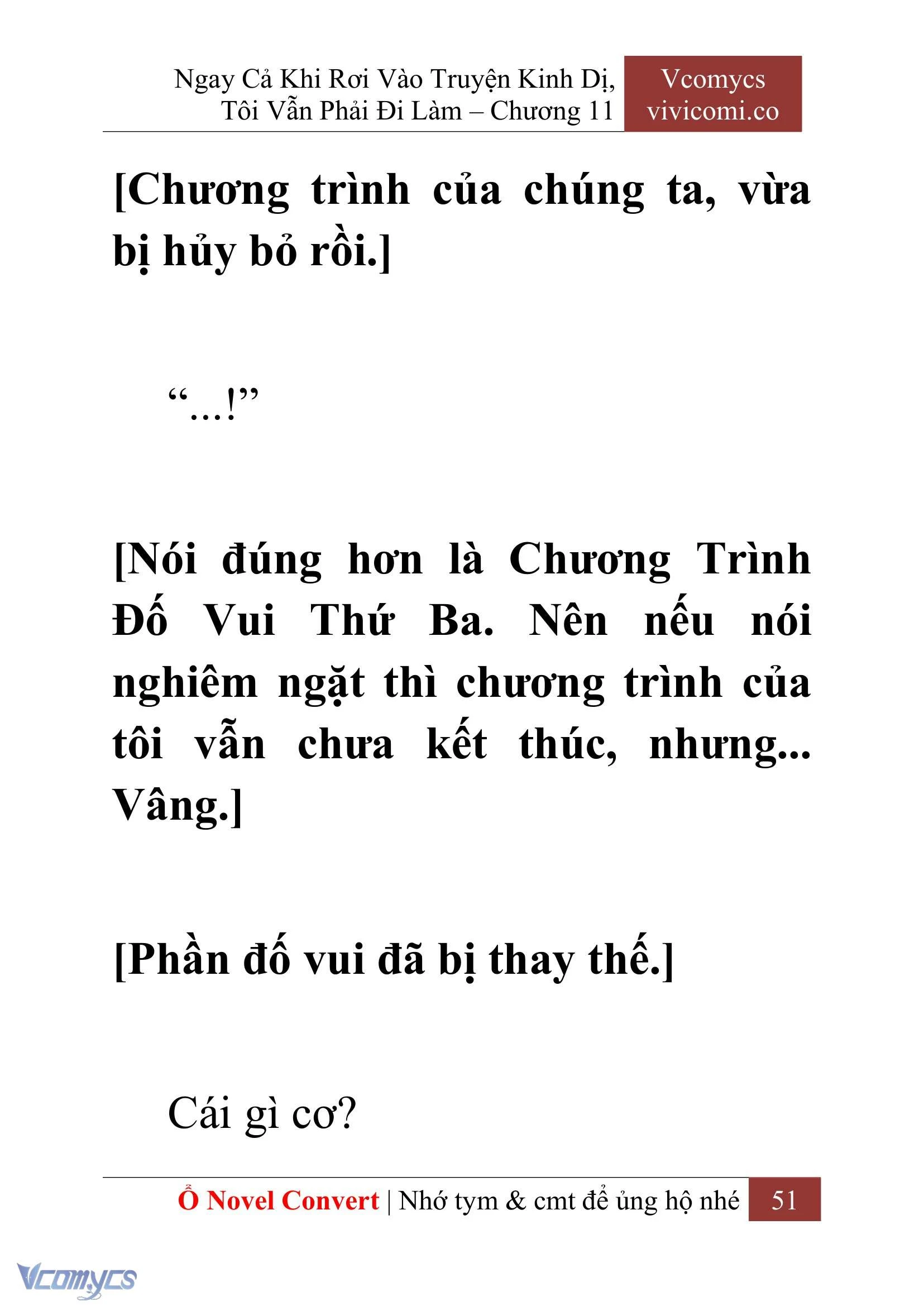 [Novel] Ngay Cả Khi Rơi Vào Truyện Kinh Dị, Tôi Vẫn Phải Đi Làm Chapter  11 - 53