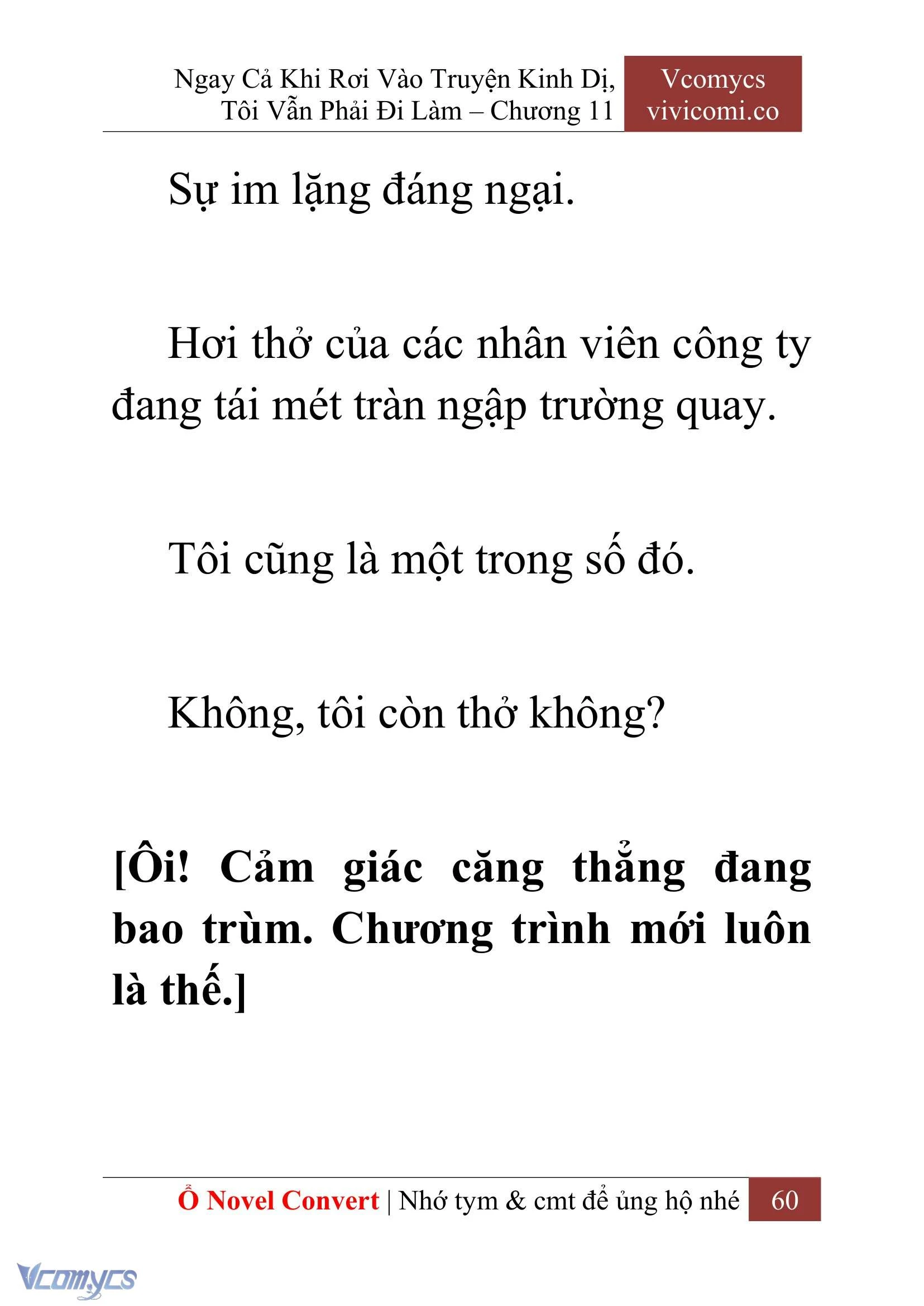 [Novel] Ngay Cả Khi Rơi Vào Truyện Kinh Dị, Tôi Vẫn Phải Đi Làm Chapter  11 - 62