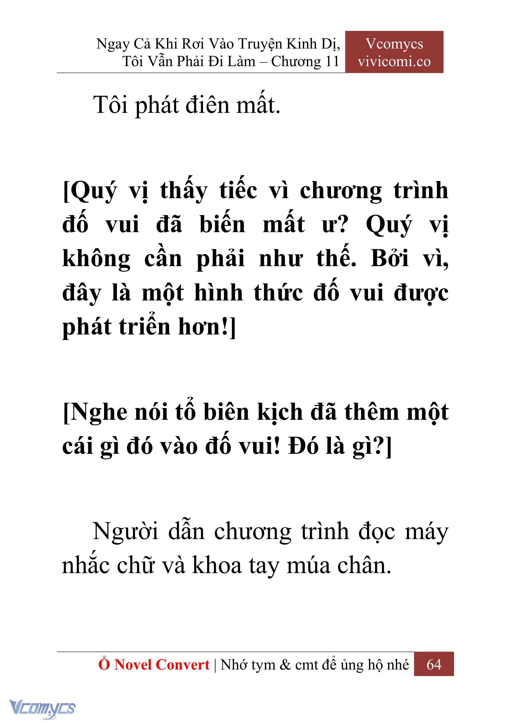[Novel] Ngay Cả Khi Rơi Vào Truyện Kinh Dị, Tôi Vẫn Phải Đi Làm Chapter  11 - 66