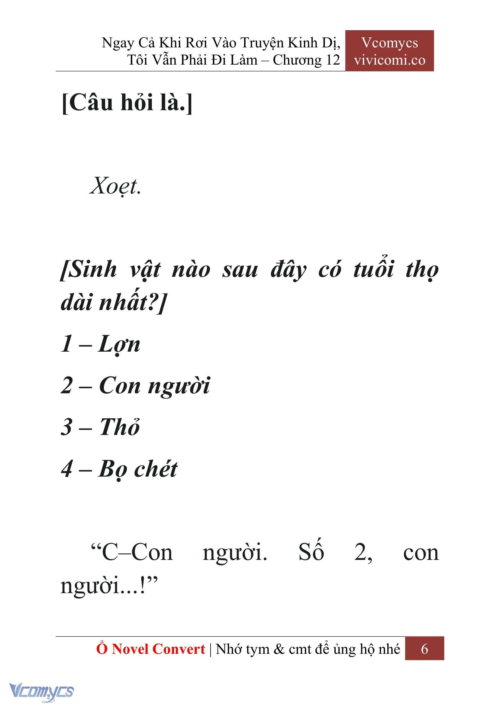 [Novel] Ngay Cả Khi Rơi Vào Truyện Kinh Dị, Tôi Vẫn Phải Đi Làm Chapter  12 - 8
