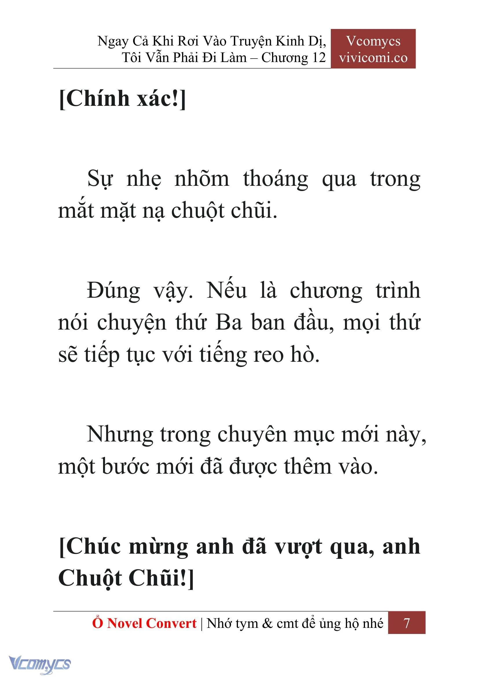 [Novel] Ngay Cả Khi Rơi Vào Truyện Kinh Dị, Tôi Vẫn Phải Đi Làm Chapter  12 - 9