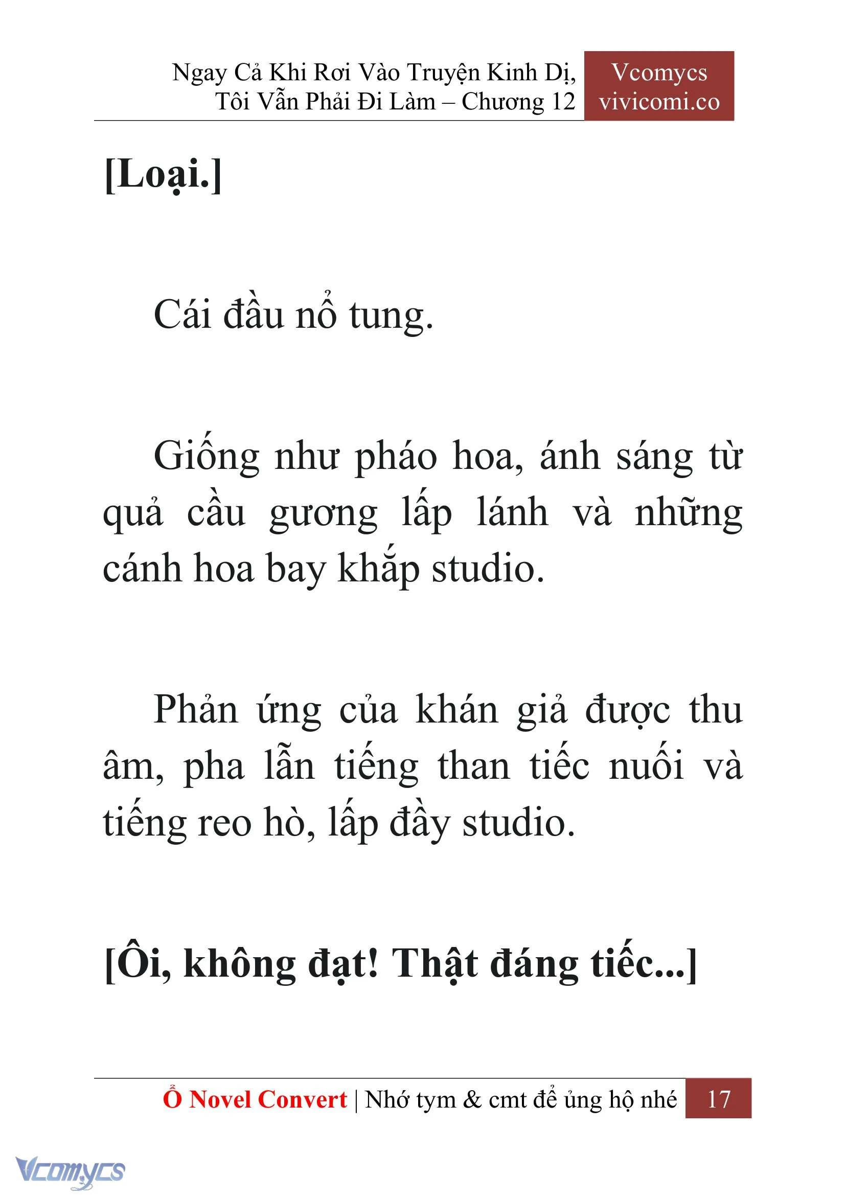 [Novel] Ngay Cả Khi Rơi Vào Truyện Kinh Dị, Tôi Vẫn Phải Đi Làm Chapter  12 - 19