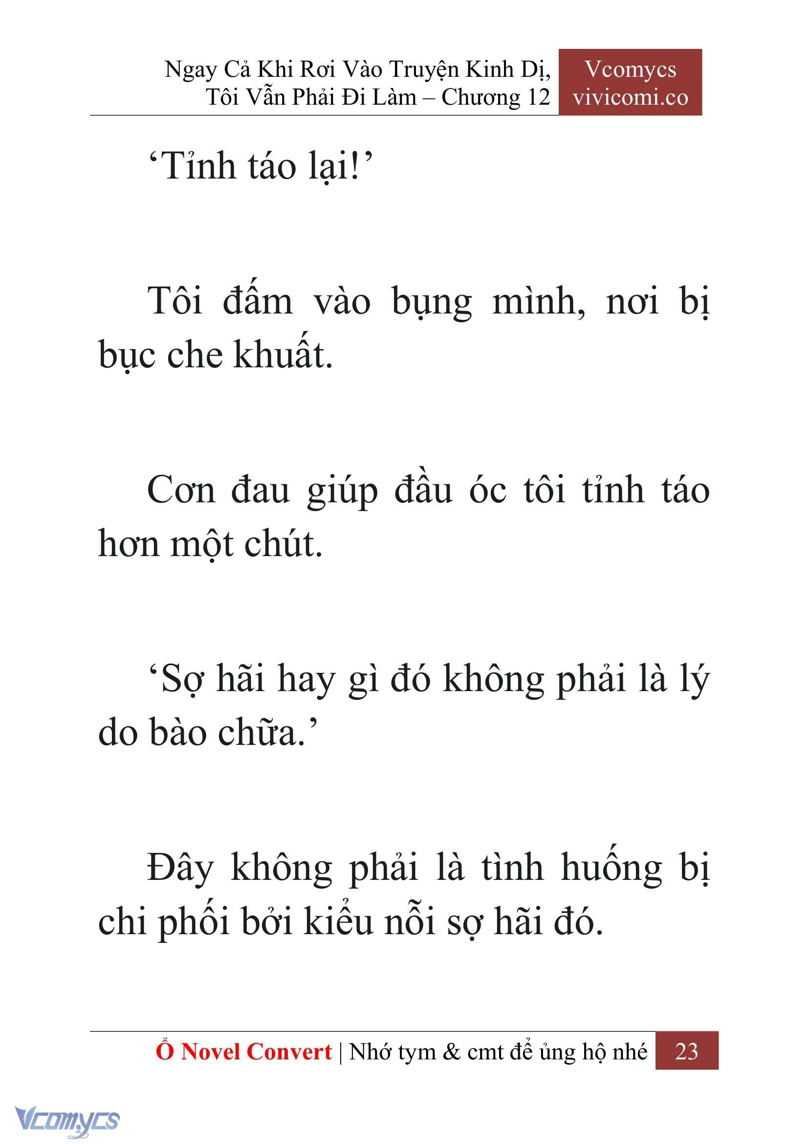 [Novel] Ngay Cả Khi Rơi Vào Truyện Kinh Dị, Tôi Vẫn Phải Đi Làm Chapter  12 - 25