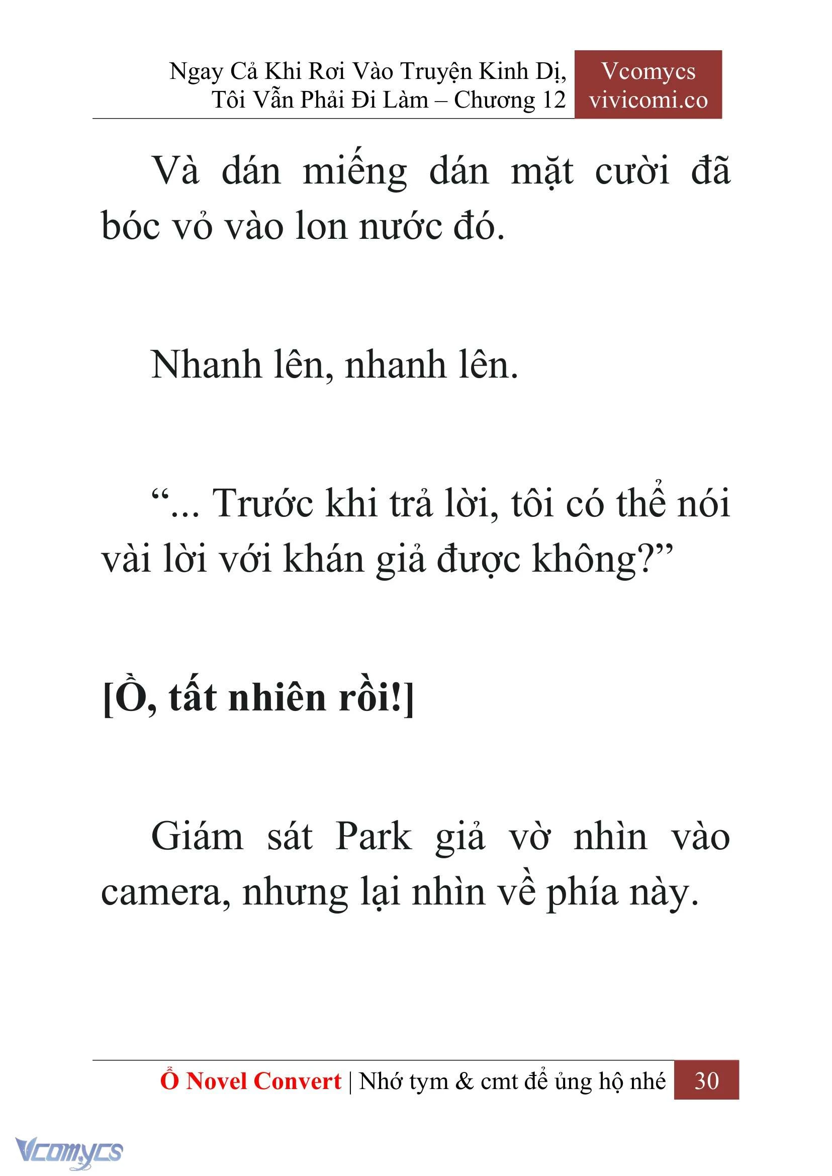 [Novel] Ngay Cả Khi Rơi Vào Truyện Kinh Dị, Tôi Vẫn Phải Đi Làm Chapter  12 - 32