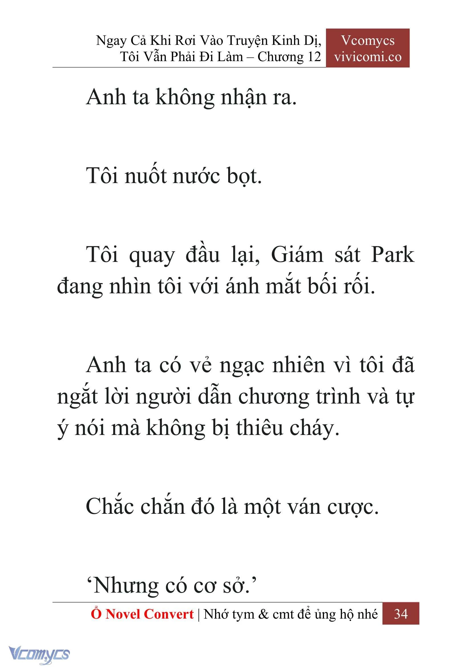 [Novel] Ngay Cả Khi Rơi Vào Truyện Kinh Dị, Tôi Vẫn Phải Đi Làm Chapter  12 - 36