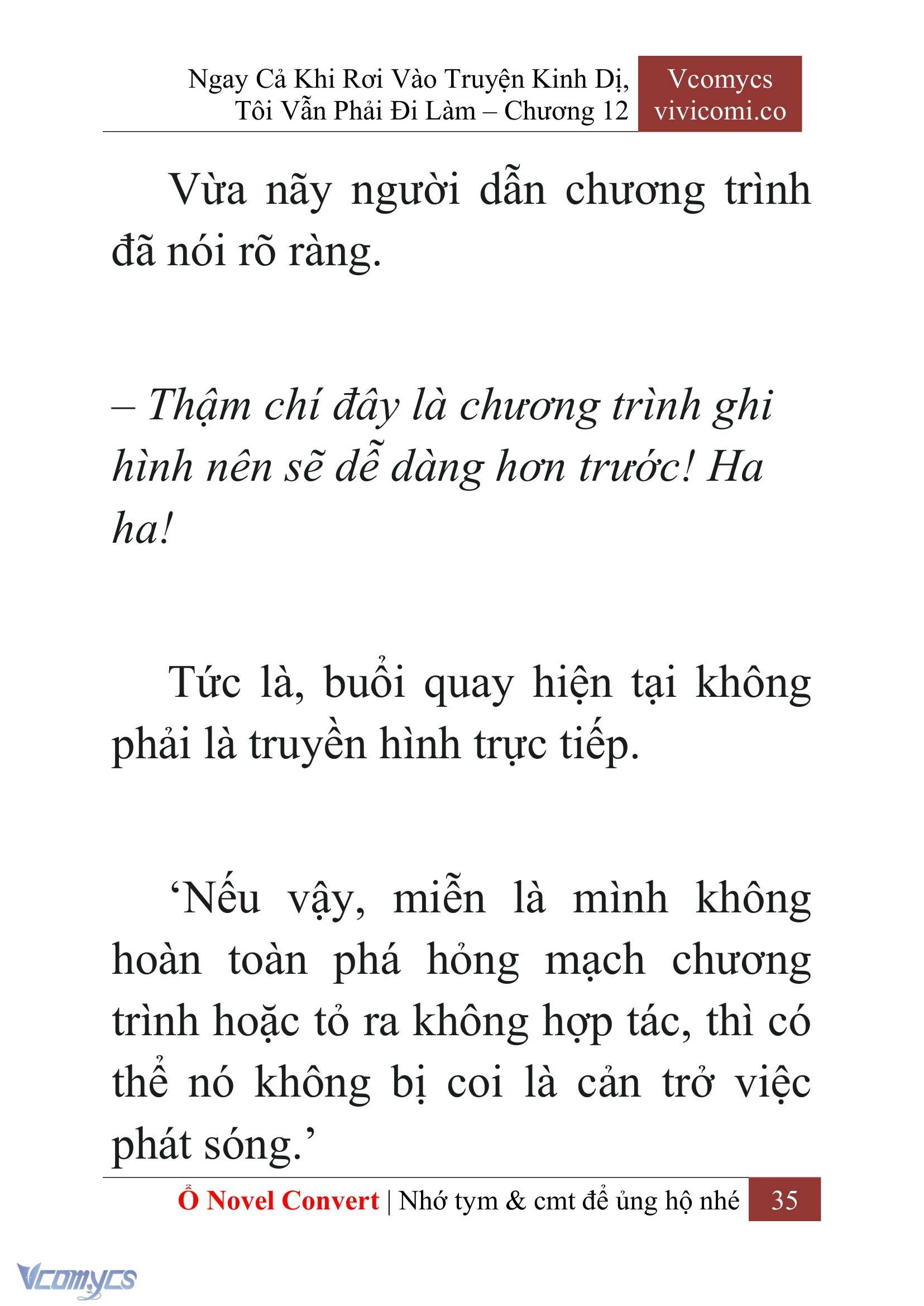 [Novel] Ngay Cả Khi Rơi Vào Truyện Kinh Dị, Tôi Vẫn Phải Đi Làm Chapter  12 - 37