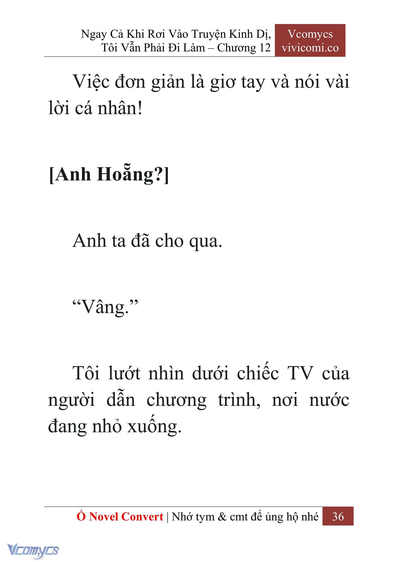 [Novel] Ngay Cả Khi Rơi Vào Truyện Kinh Dị, Tôi Vẫn Phải Đi Làm Chapter  12 - 38