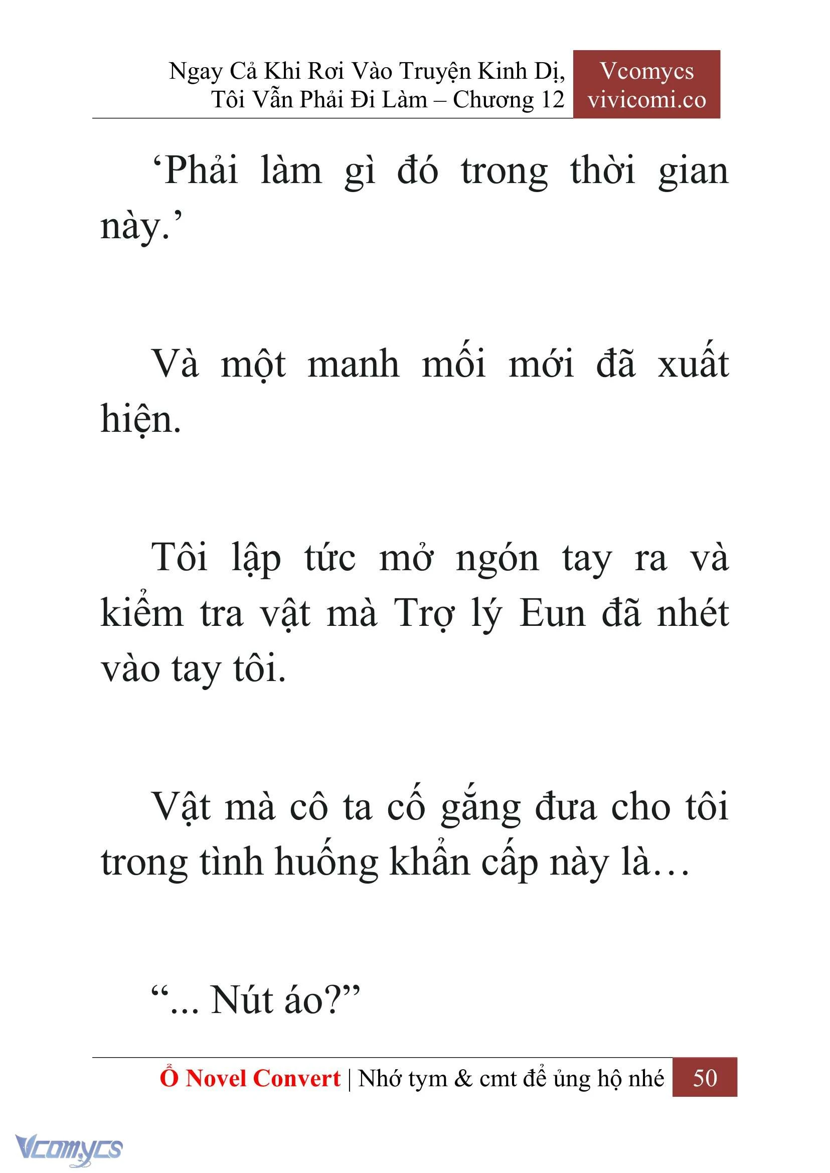 [Novel] Ngay Cả Khi Rơi Vào Truyện Kinh Dị, Tôi Vẫn Phải Đi Làm Chapter  12 - 52