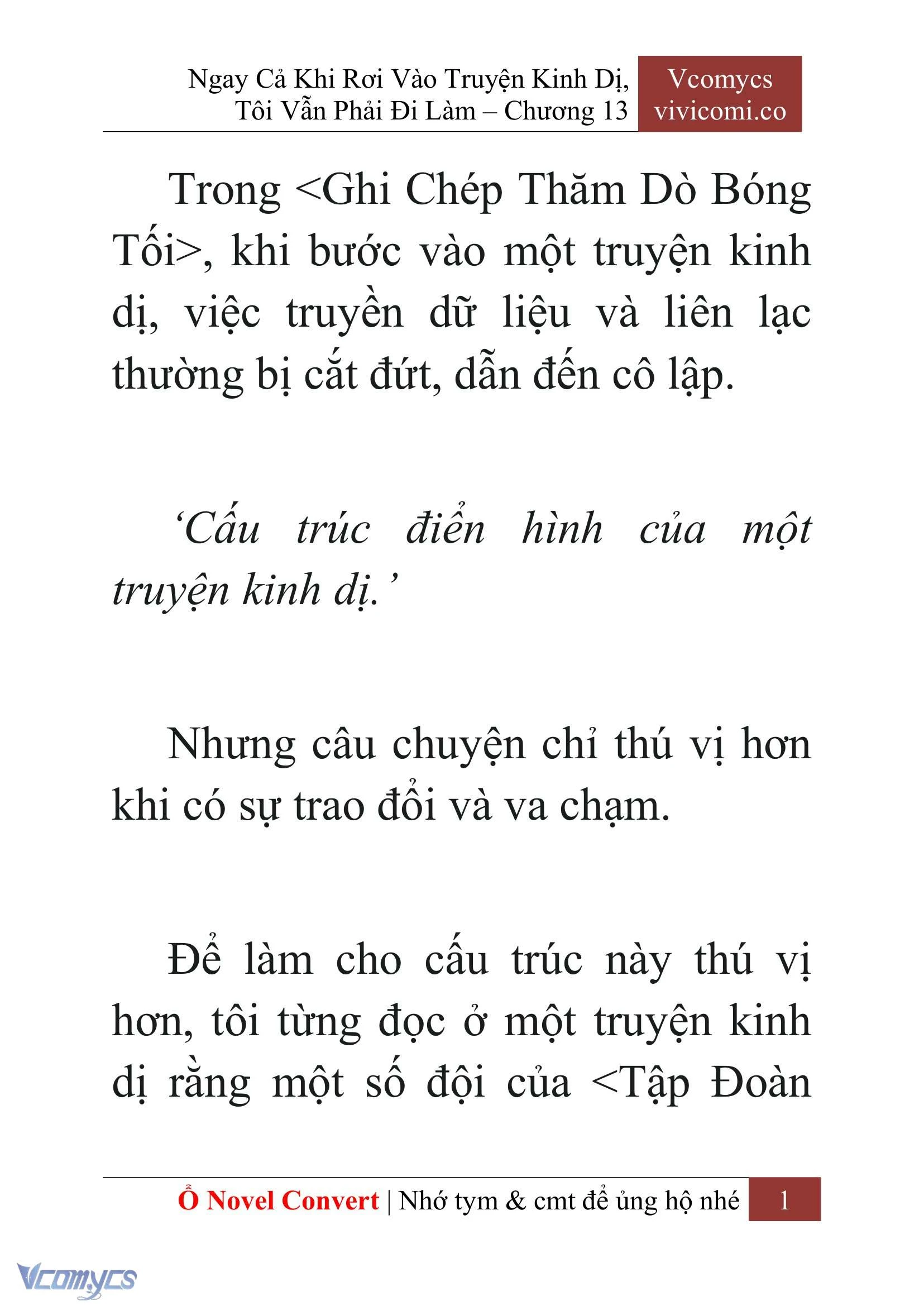 [Novel] Ngay Cả Khi Rơi Vào Truyện Kinh Dị, Tôi Vẫn Phải Đi Làm Chapter  13 - 3