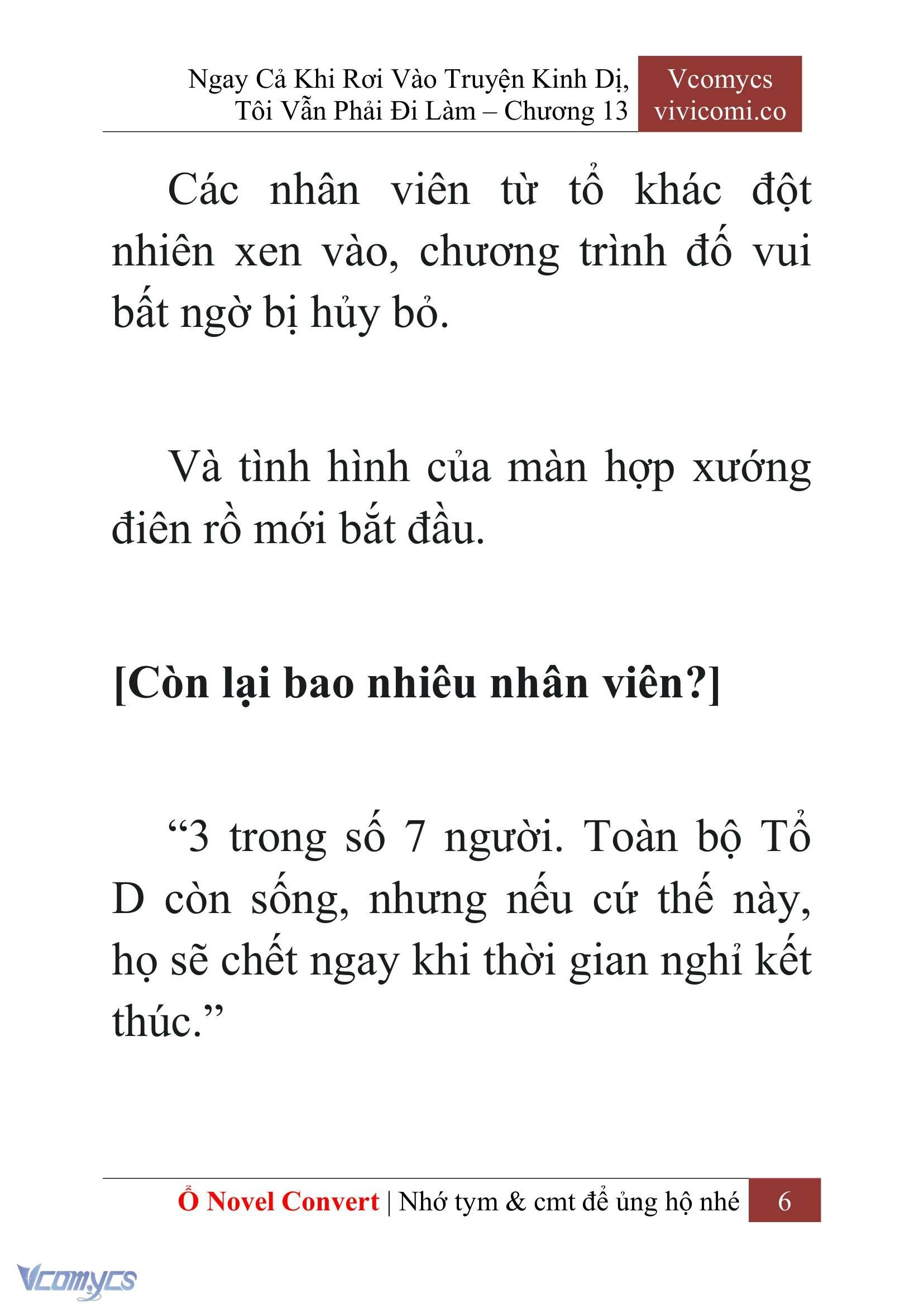 [Novel] Ngay Cả Khi Rơi Vào Truyện Kinh Dị, Tôi Vẫn Phải Đi Làm Chapter  13 - 8