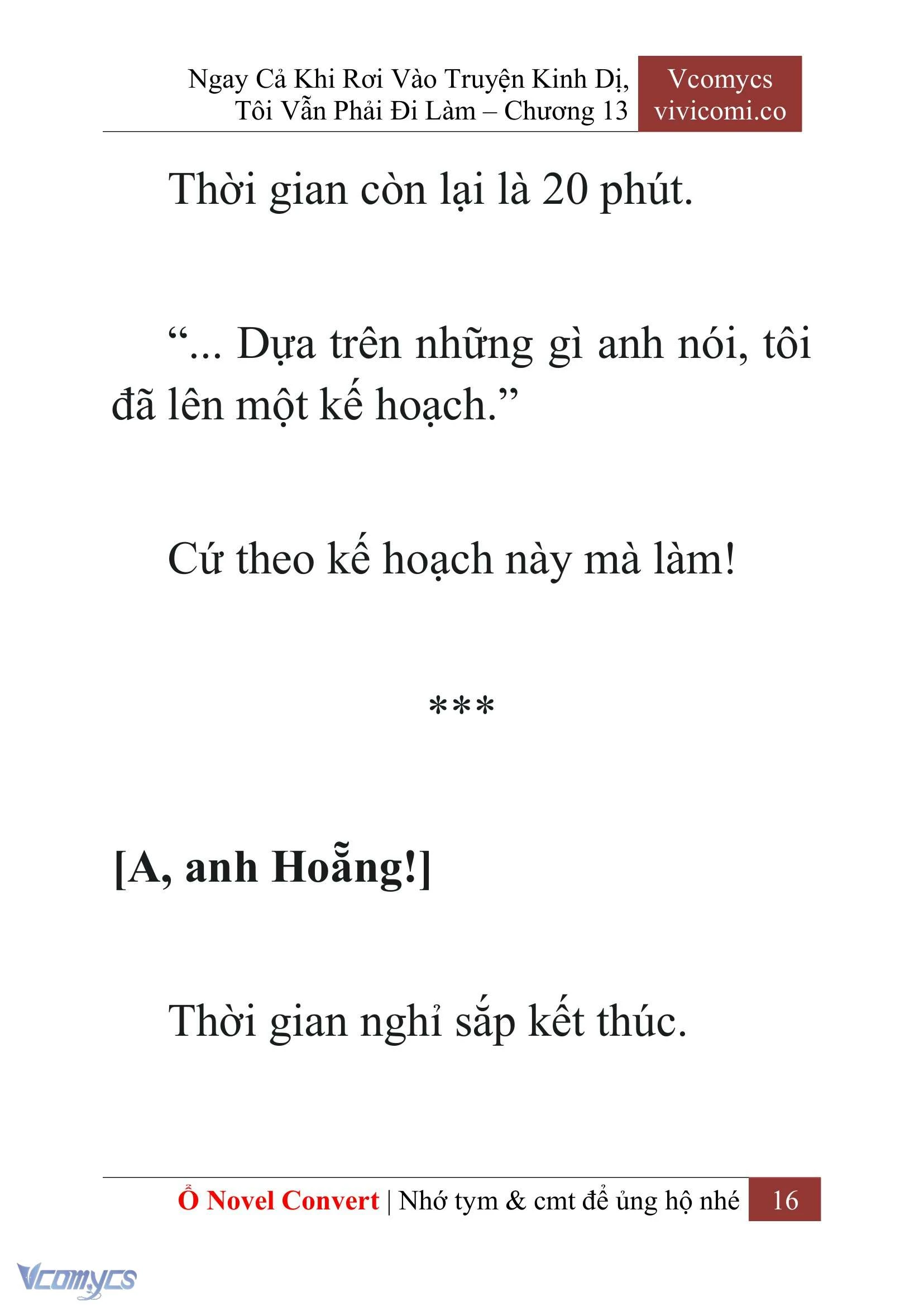[Novel] Ngay Cả Khi Rơi Vào Truyện Kinh Dị, Tôi Vẫn Phải Đi Làm Chapter  13 - 18