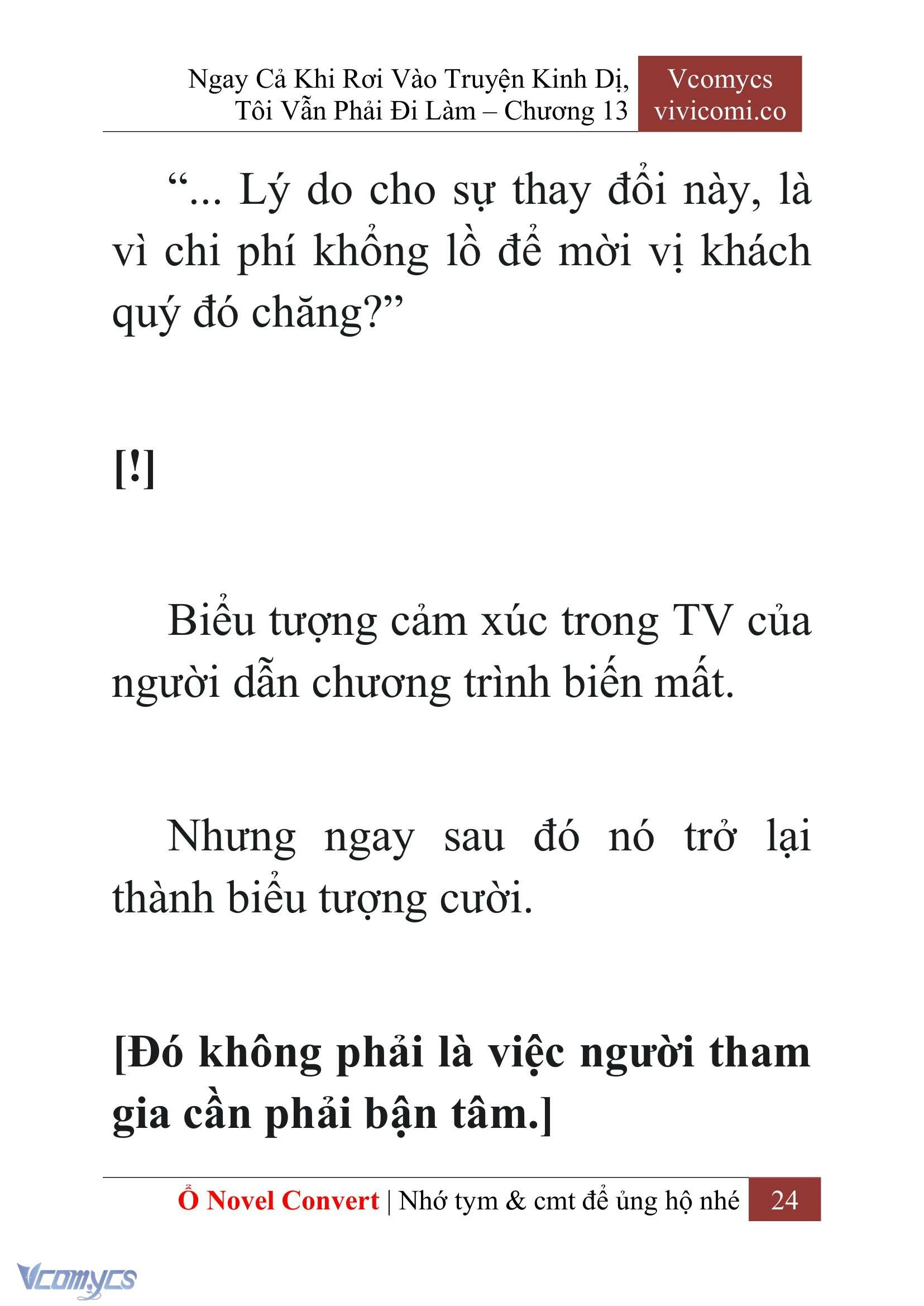[Novel] Ngay Cả Khi Rơi Vào Truyện Kinh Dị, Tôi Vẫn Phải Đi Làm Chapter  13 - 26