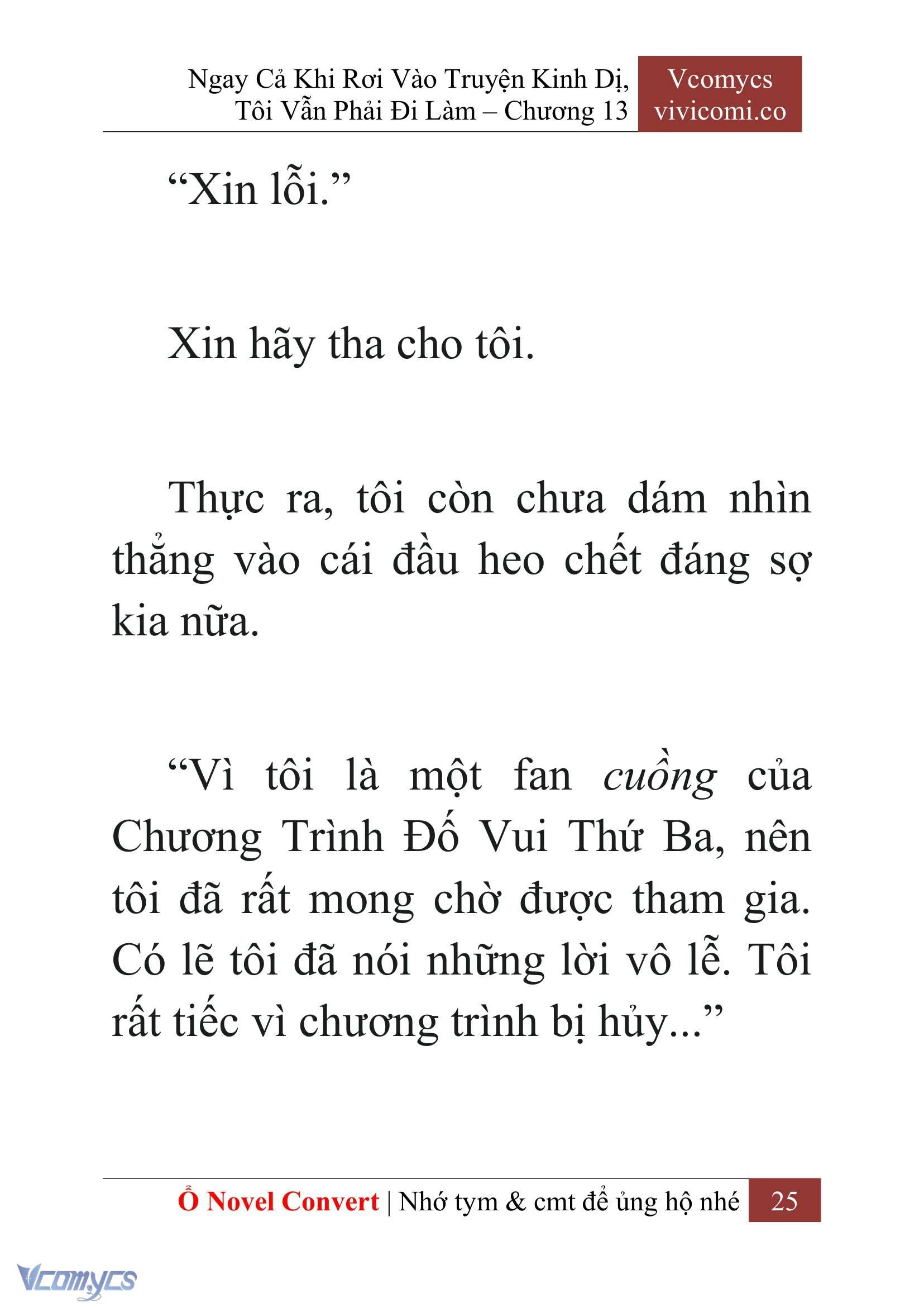 [Novel] Ngay Cả Khi Rơi Vào Truyện Kinh Dị, Tôi Vẫn Phải Đi Làm Chapter  13 - 27