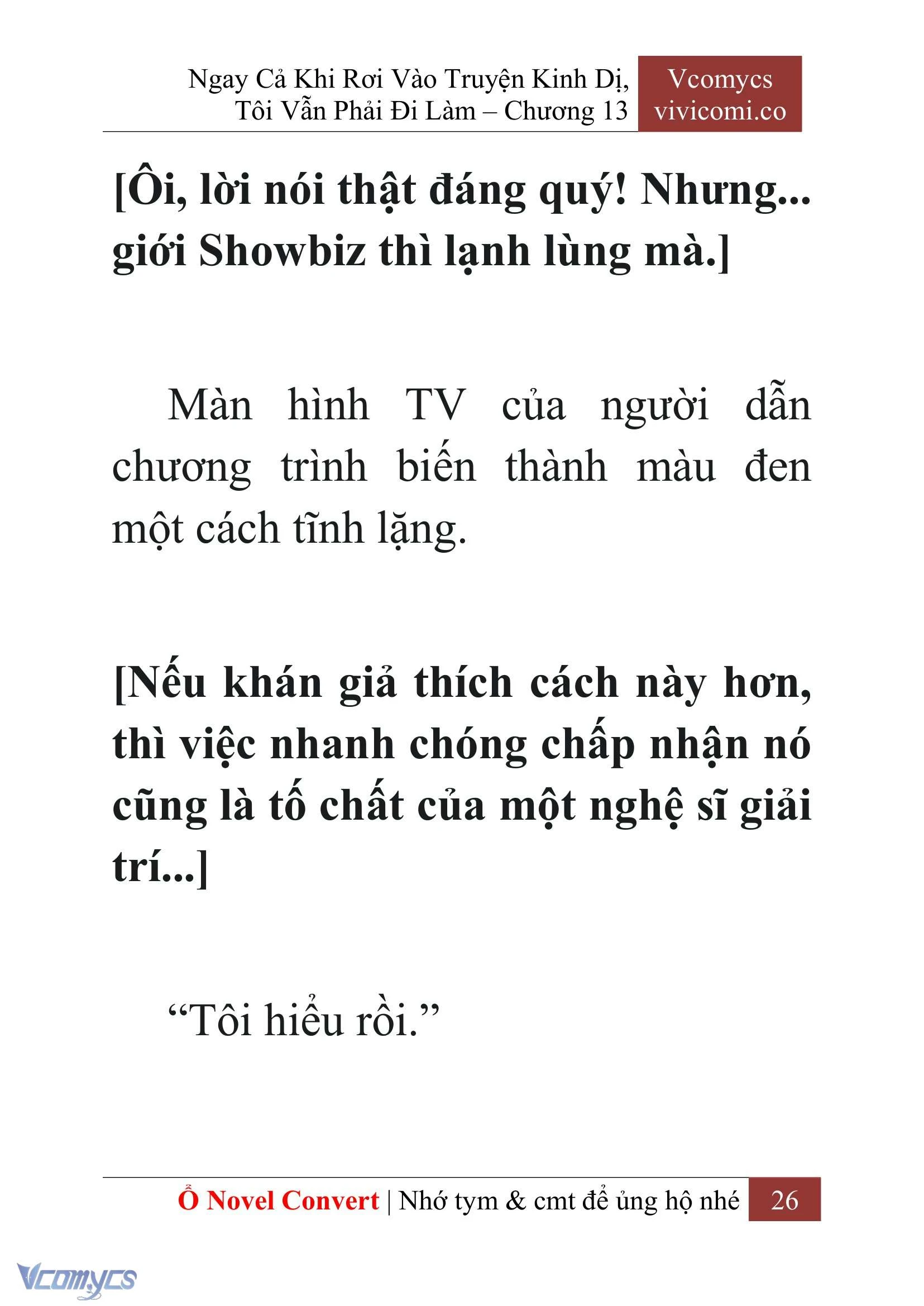 [Novel] Ngay Cả Khi Rơi Vào Truyện Kinh Dị, Tôi Vẫn Phải Đi Làm Chapter  13 - 28