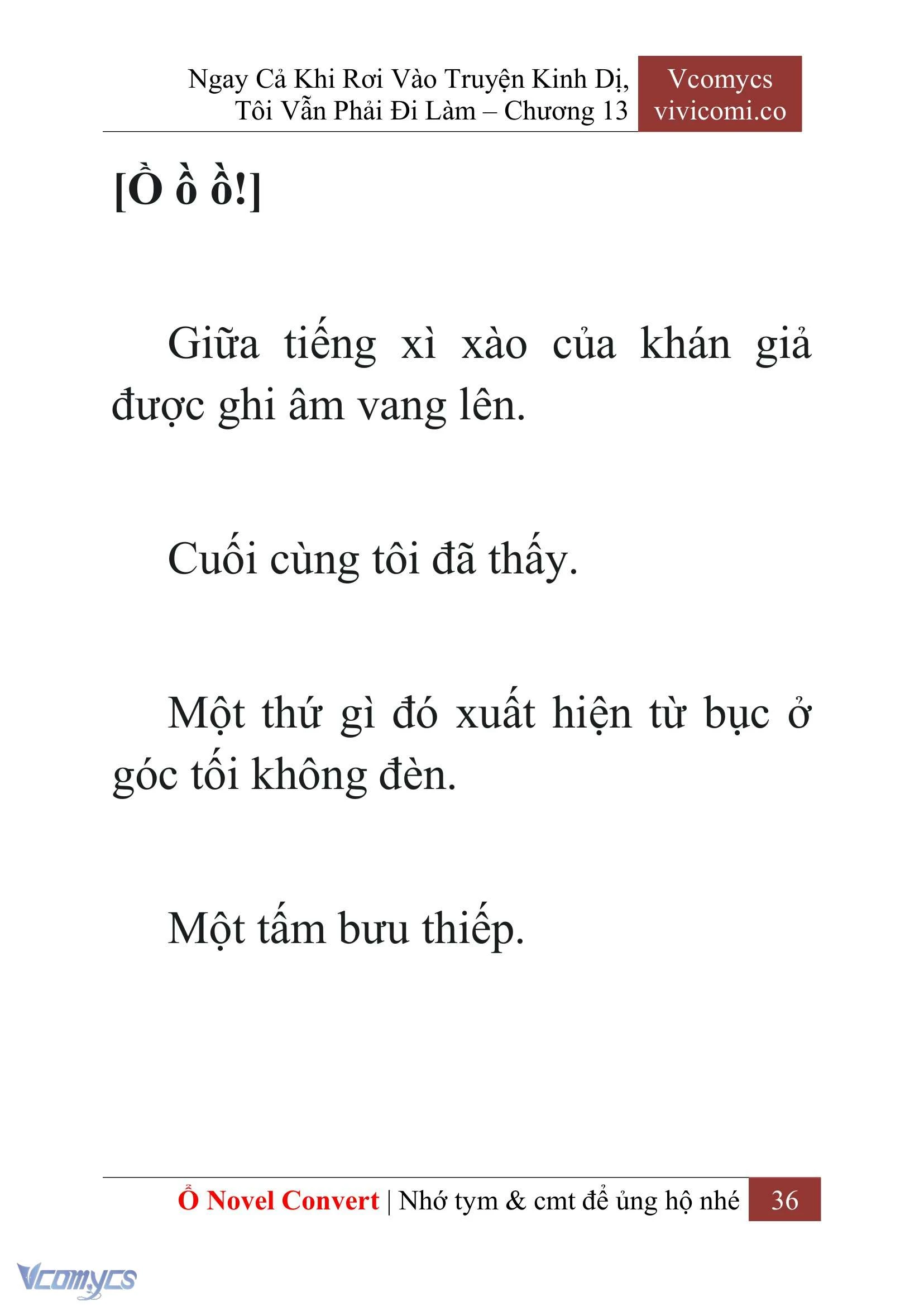 [Novel] Ngay Cả Khi Rơi Vào Truyện Kinh Dị, Tôi Vẫn Phải Đi Làm Chapter  13 - 38