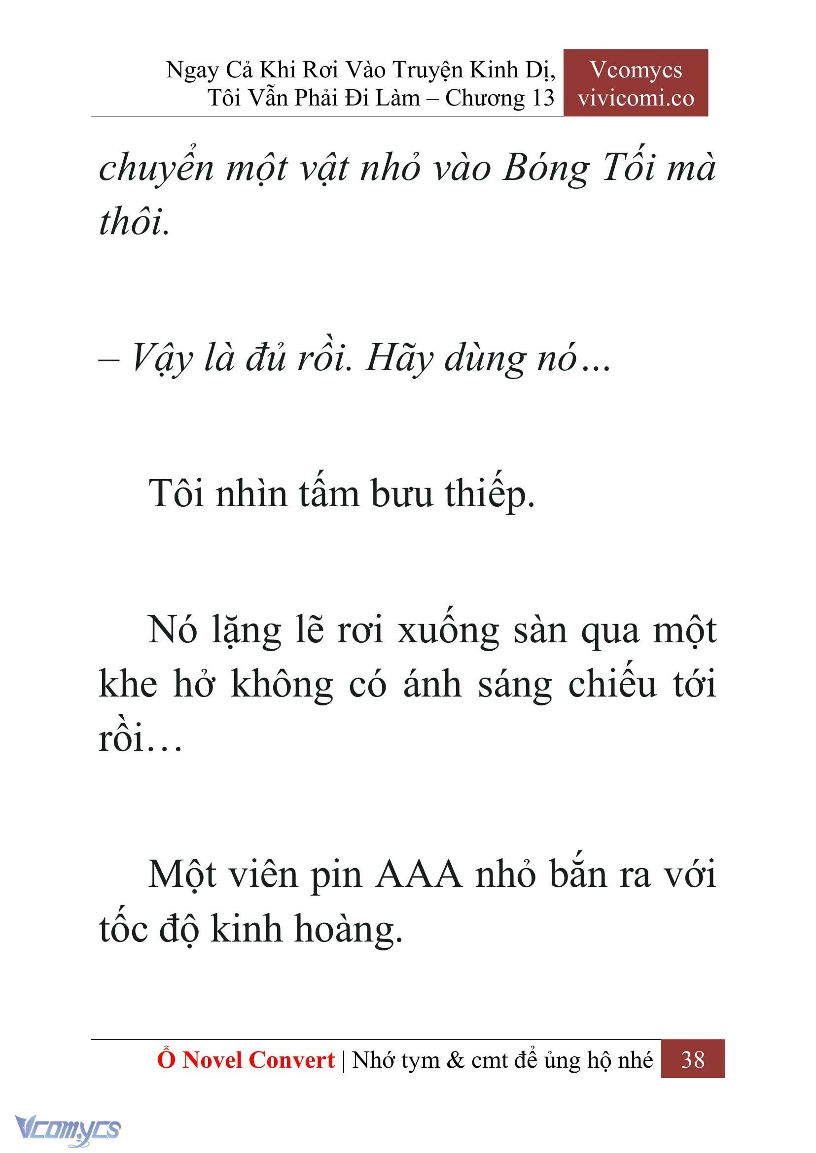 [Novel] Ngay Cả Khi Rơi Vào Truyện Kinh Dị, Tôi Vẫn Phải Đi Làm Chapter  13 - 40