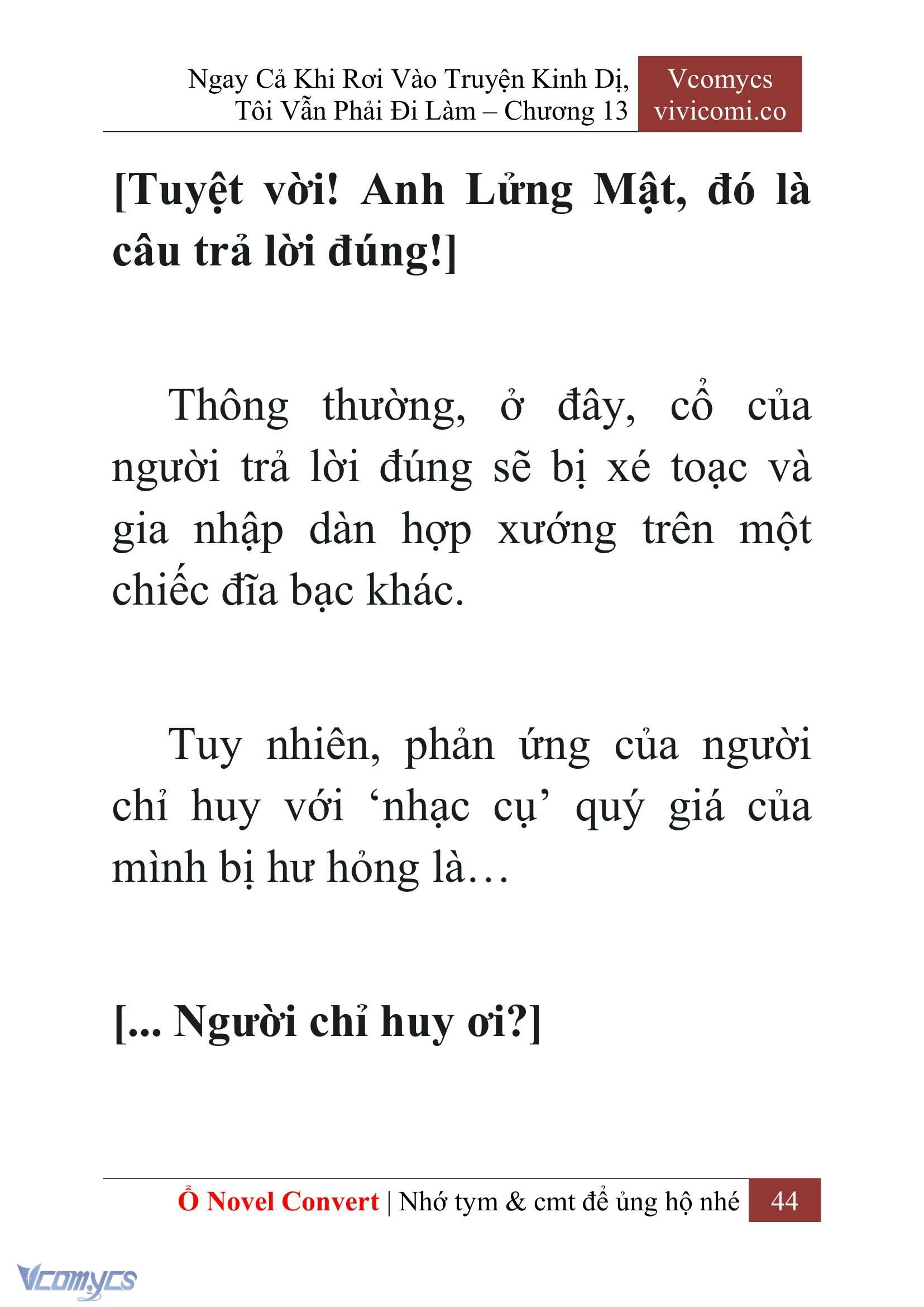 [Novel] Ngay Cả Khi Rơi Vào Truyện Kinh Dị, Tôi Vẫn Phải Đi Làm Chapter  13 - 46