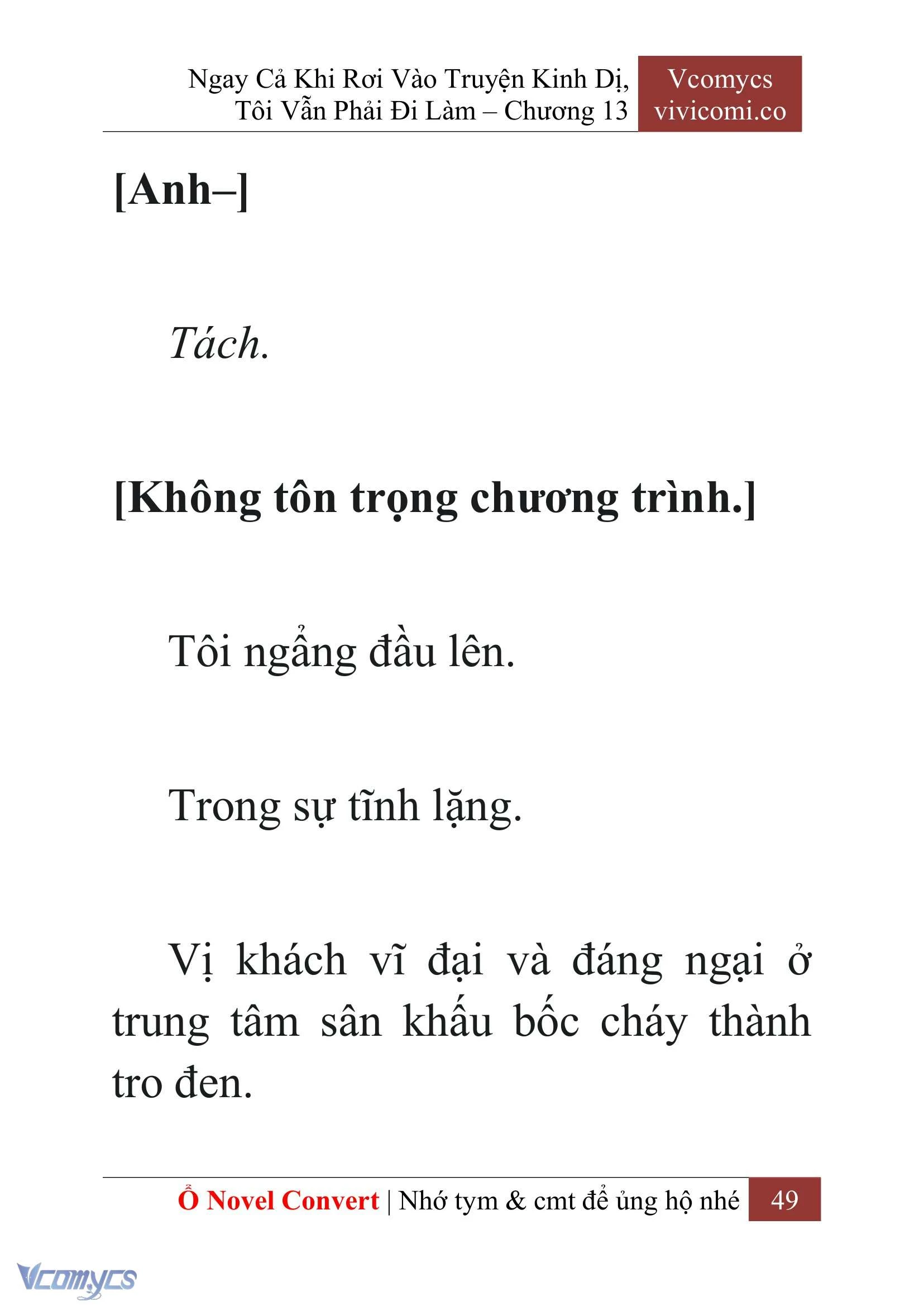 [Novel] Ngay Cả Khi Rơi Vào Truyện Kinh Dị, Tôi Vẫn Phải Đi Làm Chapter  13 - 51