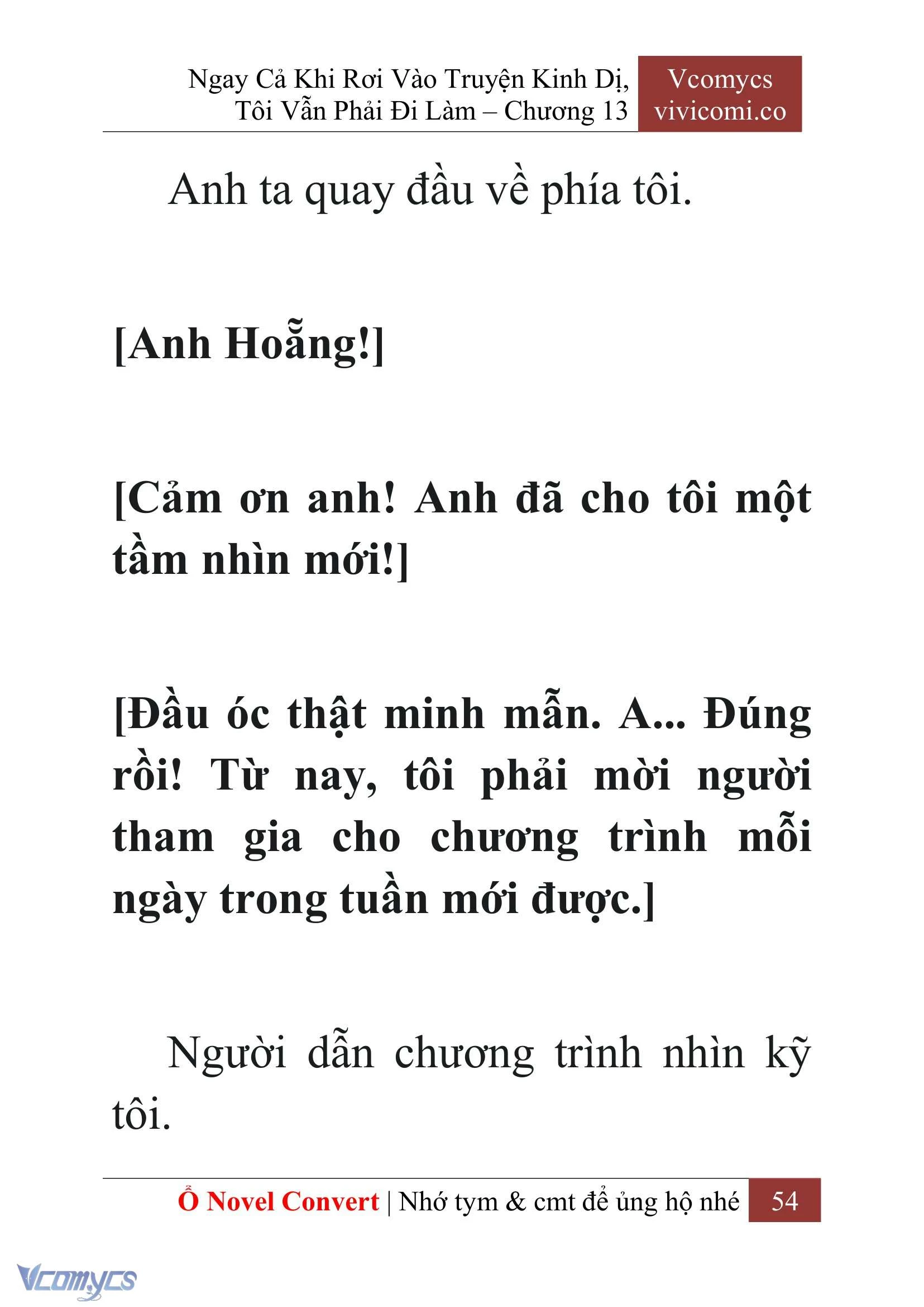 [Novel] Ngay Cả Khi Rơi Vào Truyện Kinh Dị, Tôi Vẫn Phải Đi Làm Chapter  13 - 56