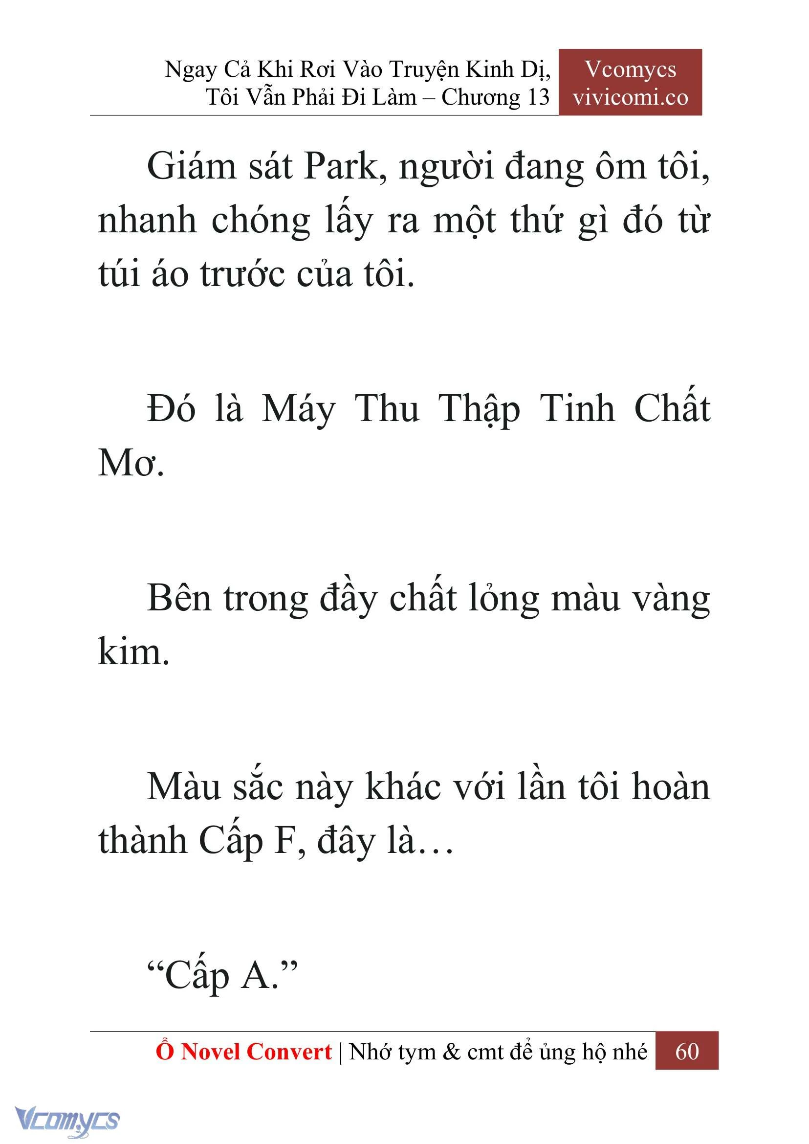 [Novel] Ngay Cả Khi Rơi Vào Truyện Kinh Dị, Tôi Vẫn Phải Đi Làm Chapter  13 - 62