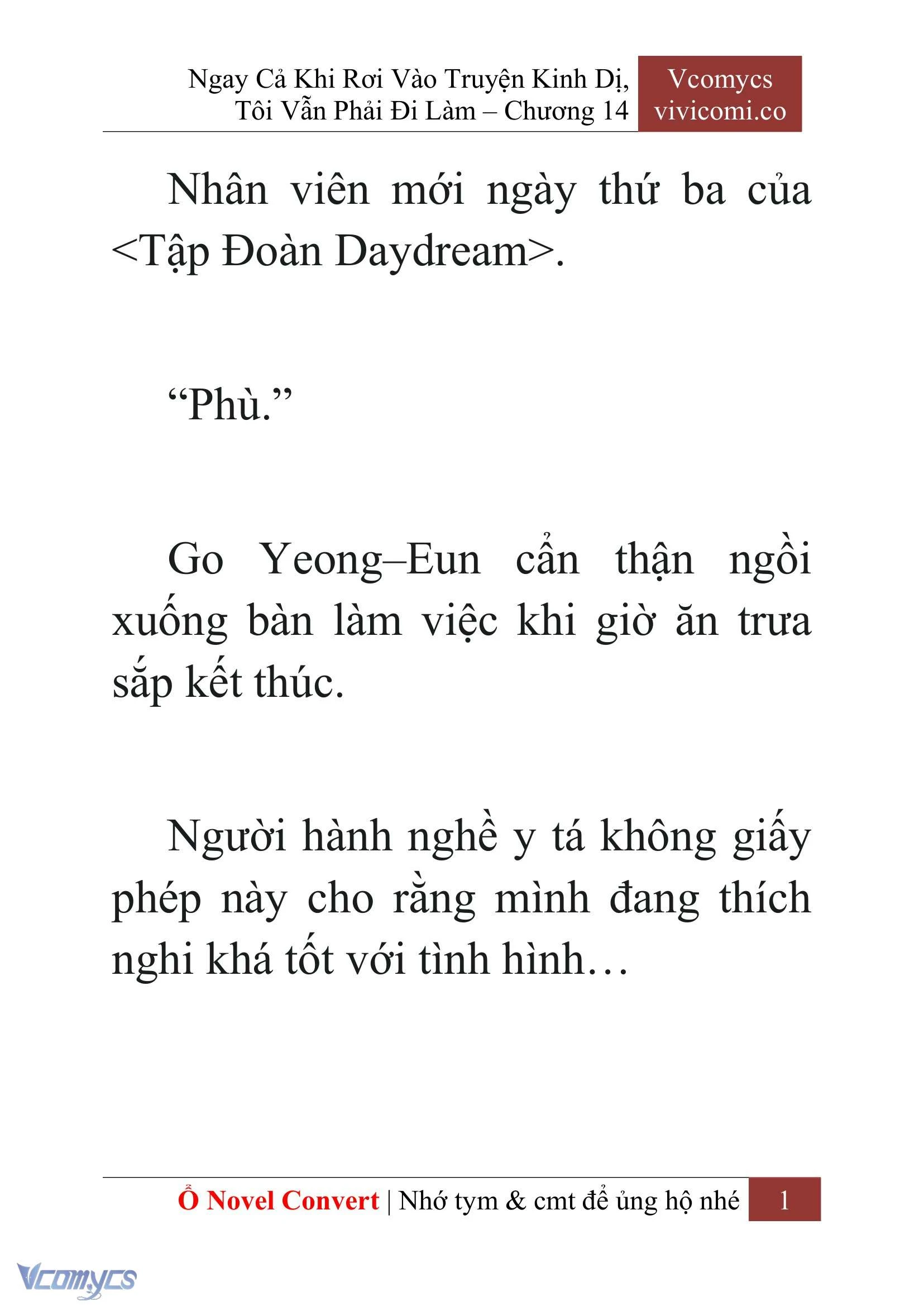 [Novel] Ngay Cả Khi Rơi Vào Truyện Kinh Dị, Tôi Vẫn Phải Đi Làm Chapter  14 - 3