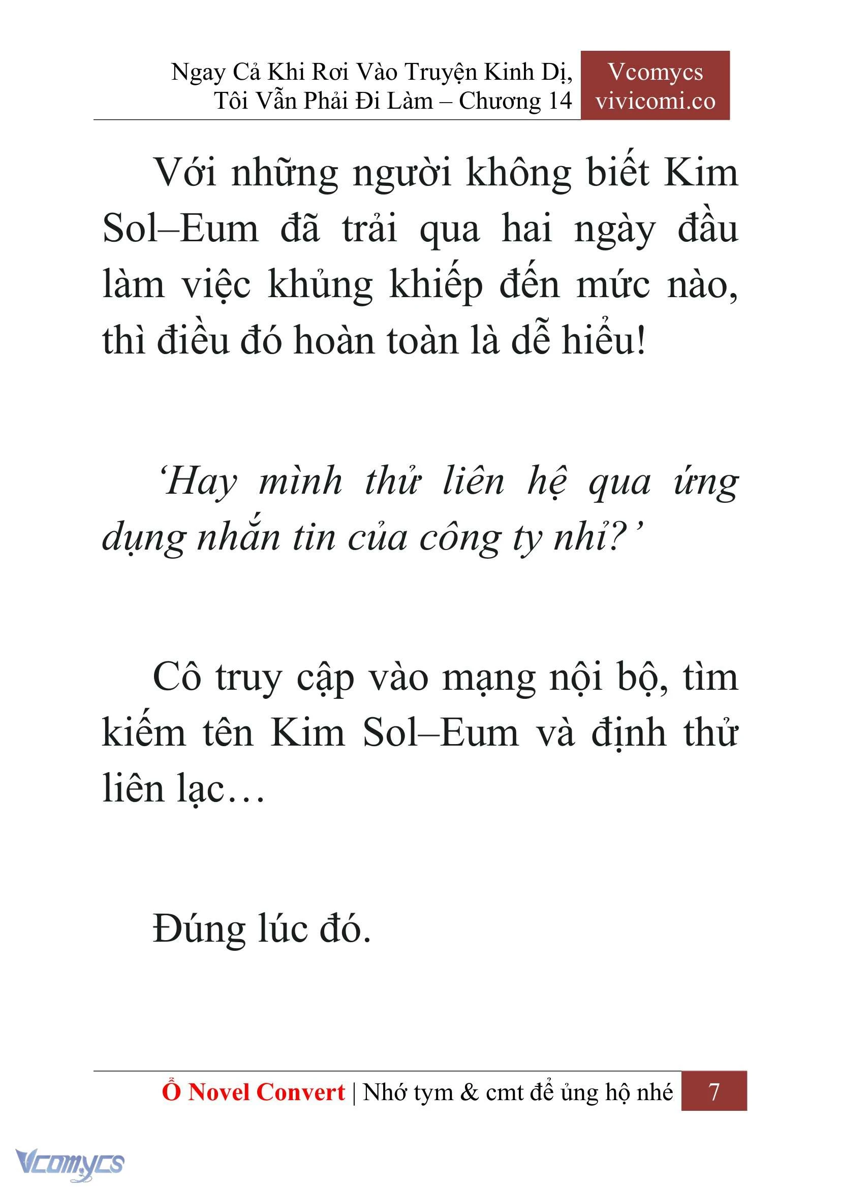 [Novel] Ngay Cả Khi Rơi Vào Truyện Kinh Dị, Tôi Vẫn Phải Đi Làm Chapter  14 - 9