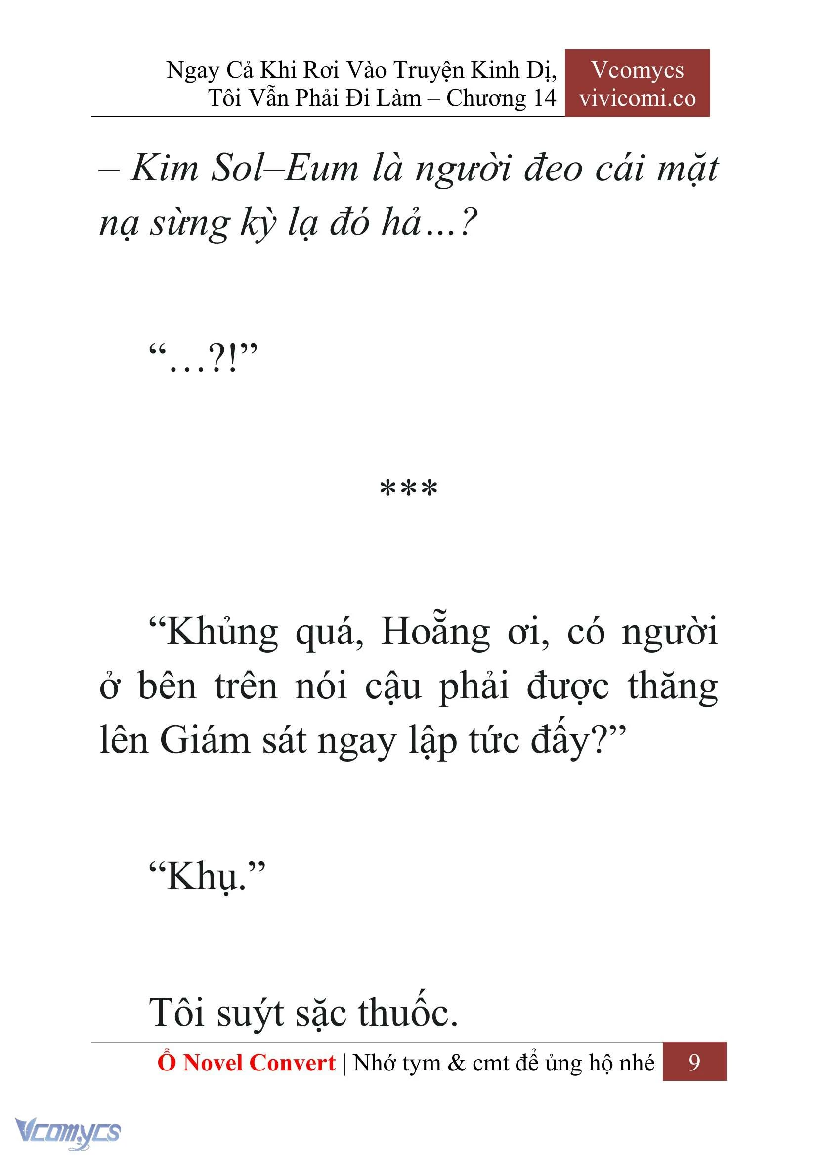 [Novel] Ngay Cả Khi Rơi Vào Truyện Kinh Dị, Tôi Vẫn Phải Đi Làm Chapter  14 - 11