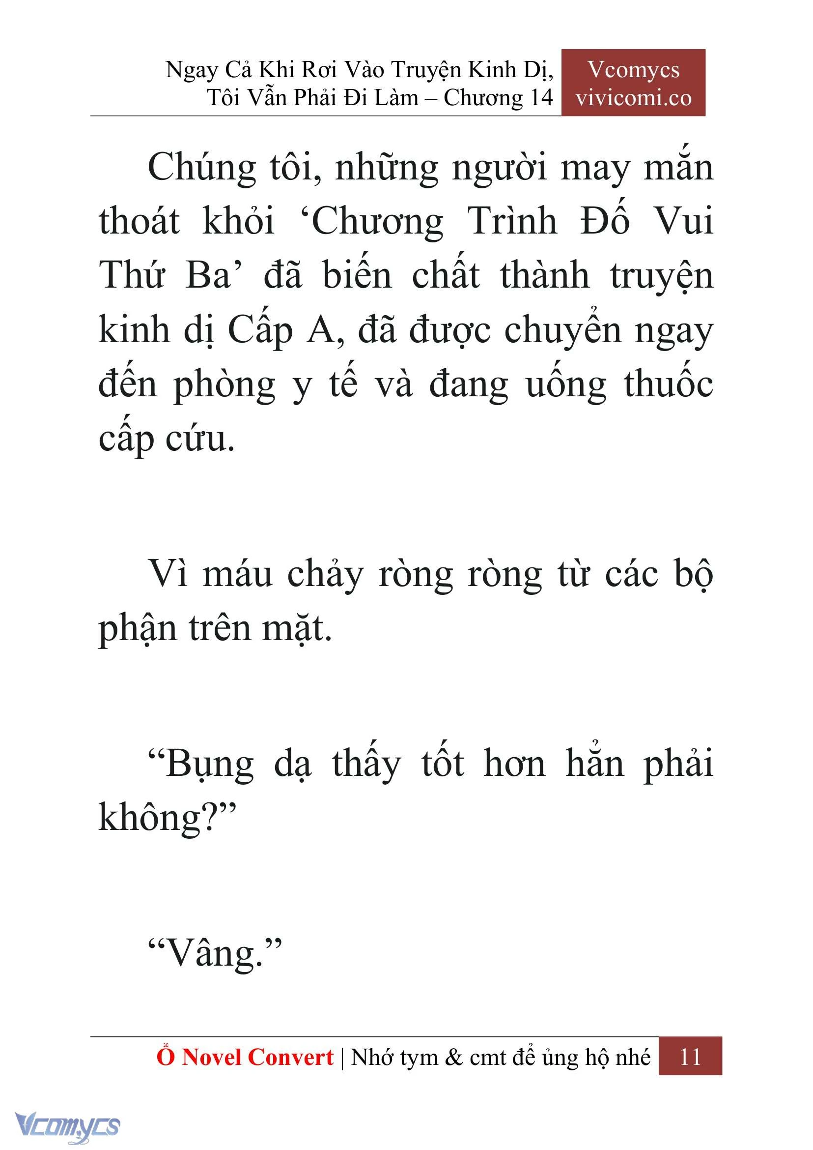[Novel] Ngay Cả Khi Rơi Vào Truyện Kinh Dị, Tôi Vẫn Phải Đi Làm Chapter  14 - 13