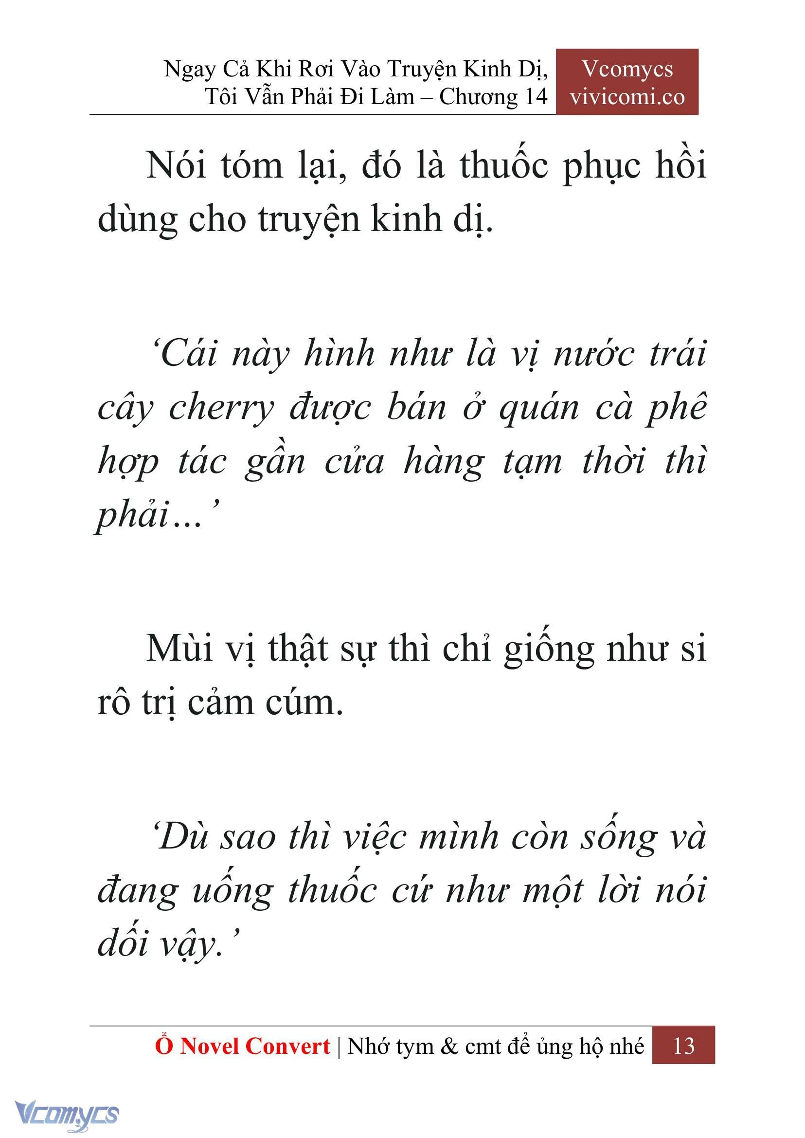 [Novel] Ngay Cả Khi Rơi Vào Truyện Kinh Dị, Tôi Vẫn Phải Đi Làm Chapter  14 - 15