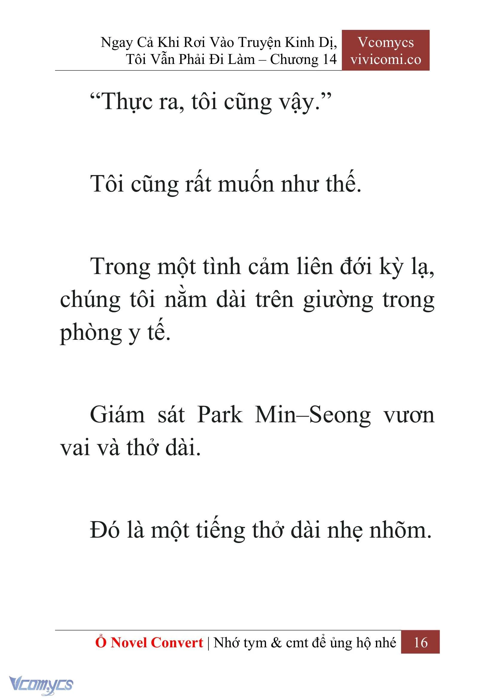 [Novel] Ngay Cả Khi Rơi Vào Truyện Kinh Dị, Tôi Vẫn Phải Đi Làm Chapter  14 - 18