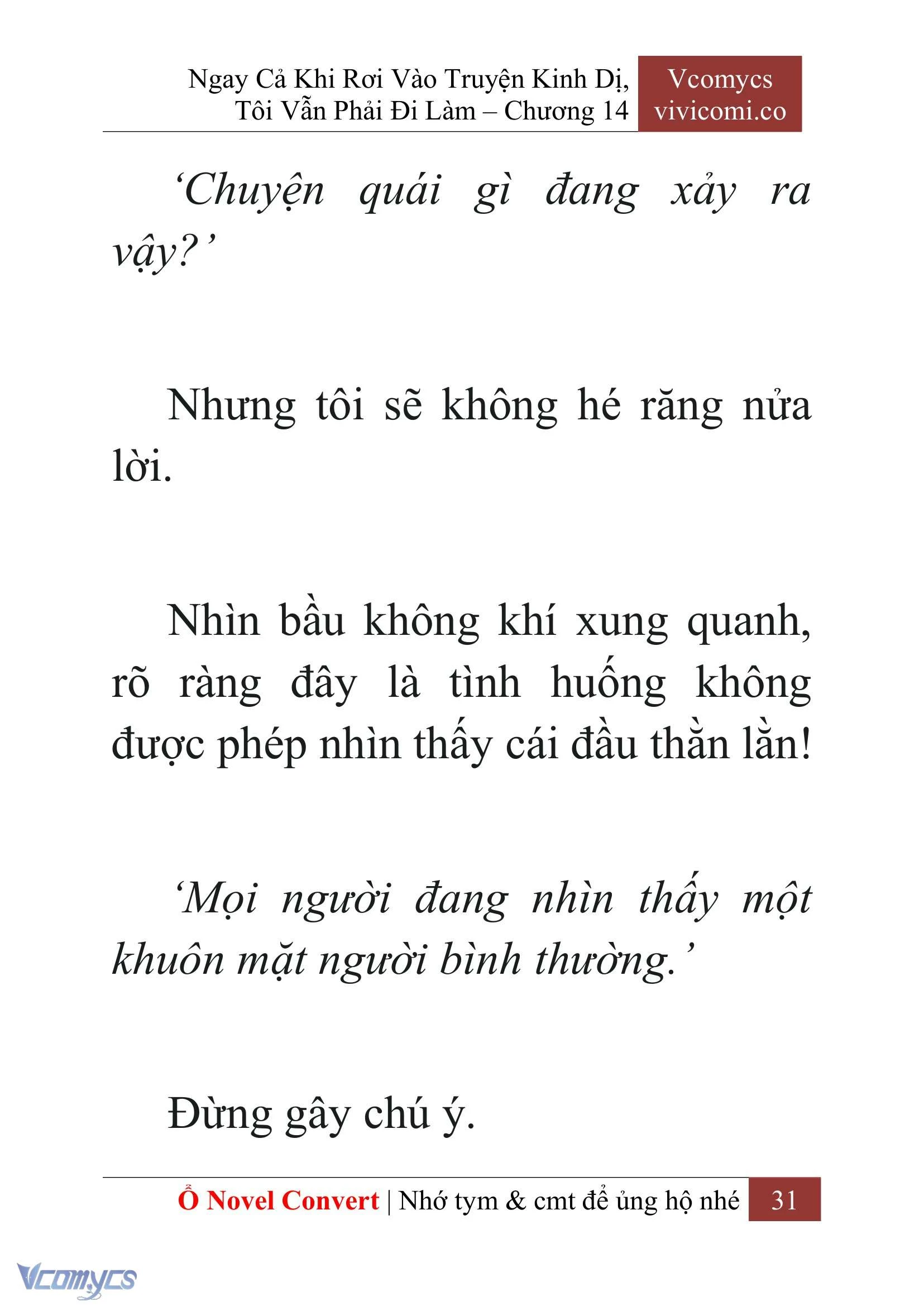 [Novel] Ngay Cả Khi Rơi Vào Truyện Kinh Dị, Tôi Vẫn Phải Đi Làm Chapter  14 - 33