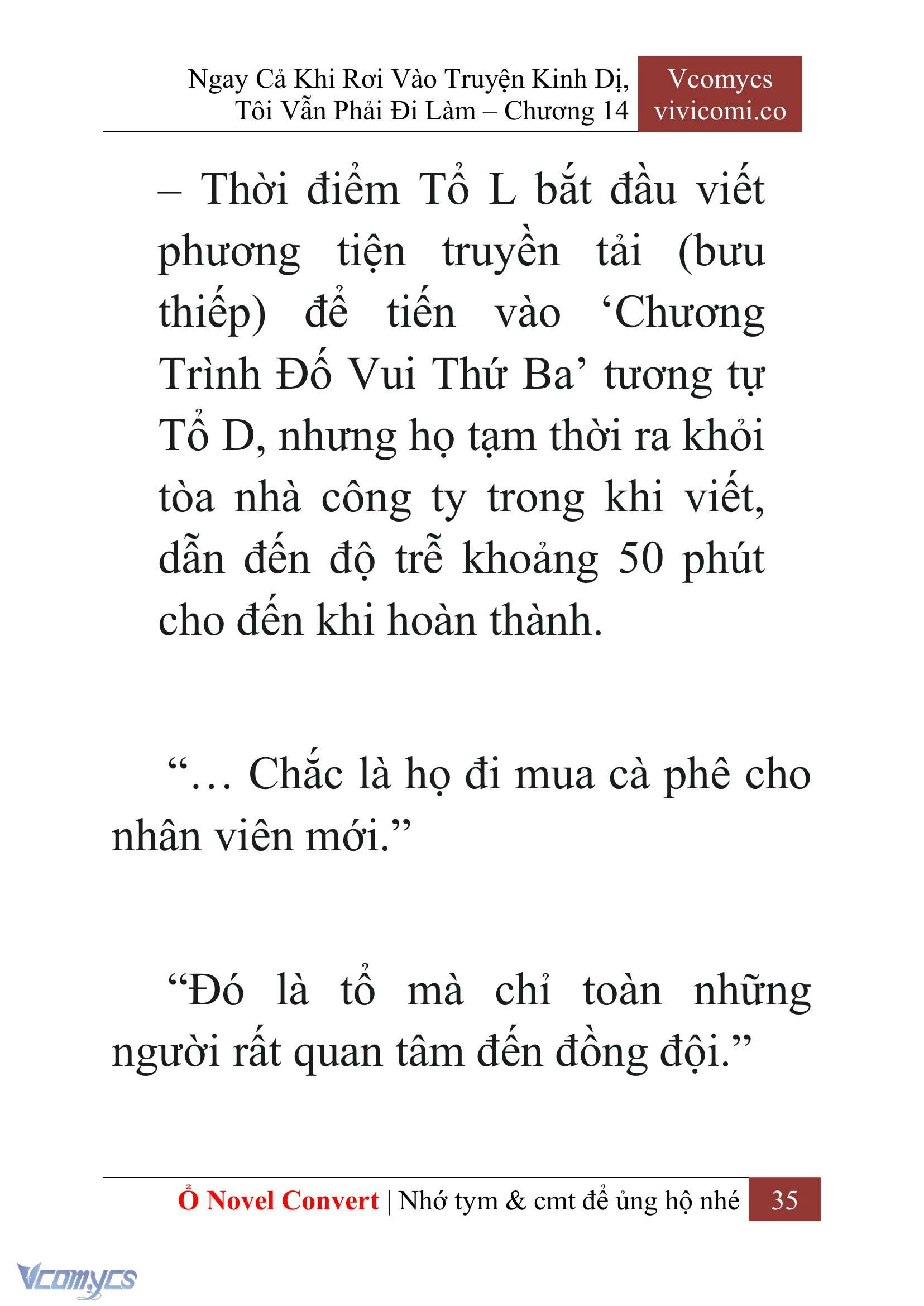 [Novel] Ngay Cả Khi Rơi Vào Truyện Kinh Dị, Tôi Vẫn Phải Đi Làm Chapter  14 - 37