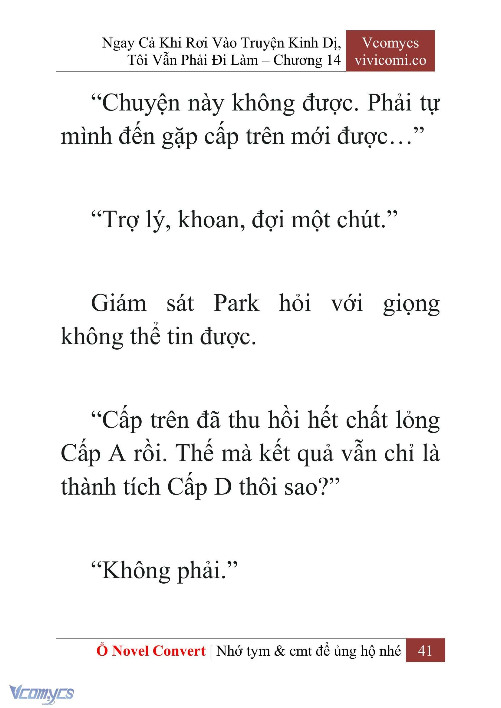 [Novel] Ngay Cả Khi Rơi Vào Truyện Kinh Dị, Tôi Vẫn Phải Đi Làm Chapter  14 - 43