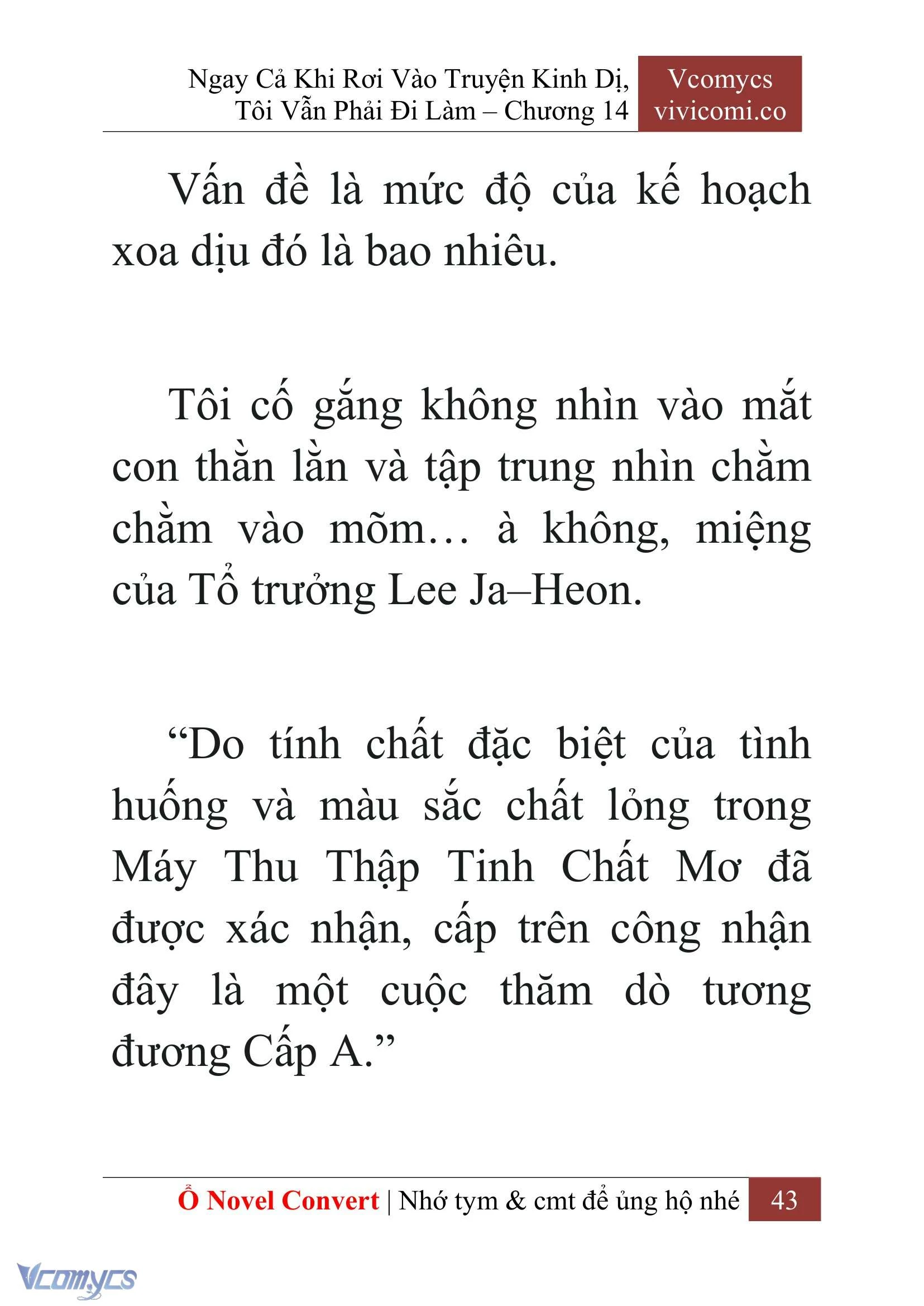 [Novel] Ngay Cả Khi Rơi Vào Truyện Kinh Dị, Tôi Vẫn Phải Đi Làm Chapter  14 - 45