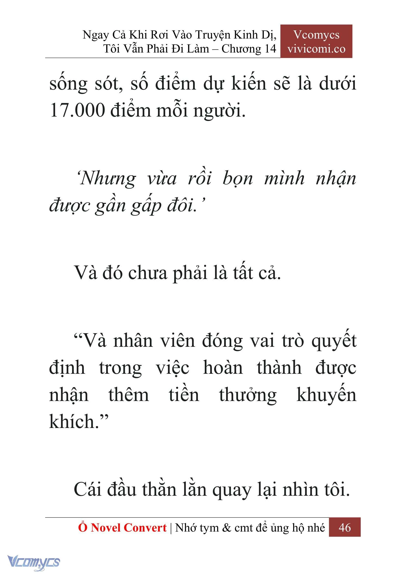 [Novel] Ngay Cả Khi Rơi Vào Truyện Kinh Dị, Tôi Vẫn Phải Đi Làm Chapter  14 - 48