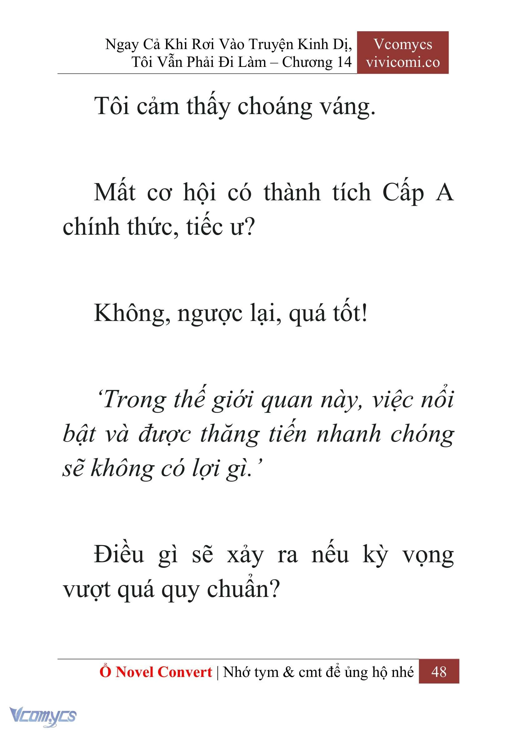 [Novel] Ngay Cả Khi Rơi Vào Truyện Kinh Dị, Tôi Vẫn Phải Đi Làm Chapter  14 - 50