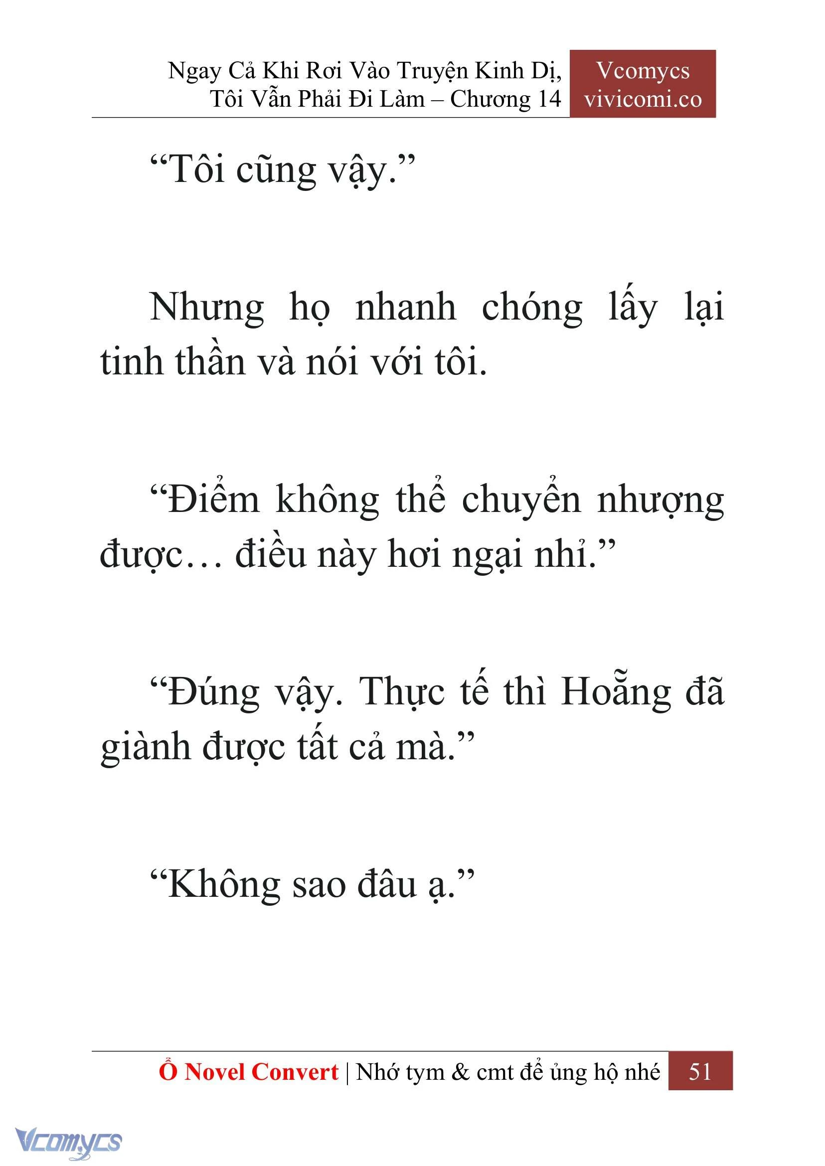 [Novel] Ngay Cả Khi Rơi Vào Truyện Kinh Dị, Tôi Vẫn Phải Đi Làm Chapter  14 - 53